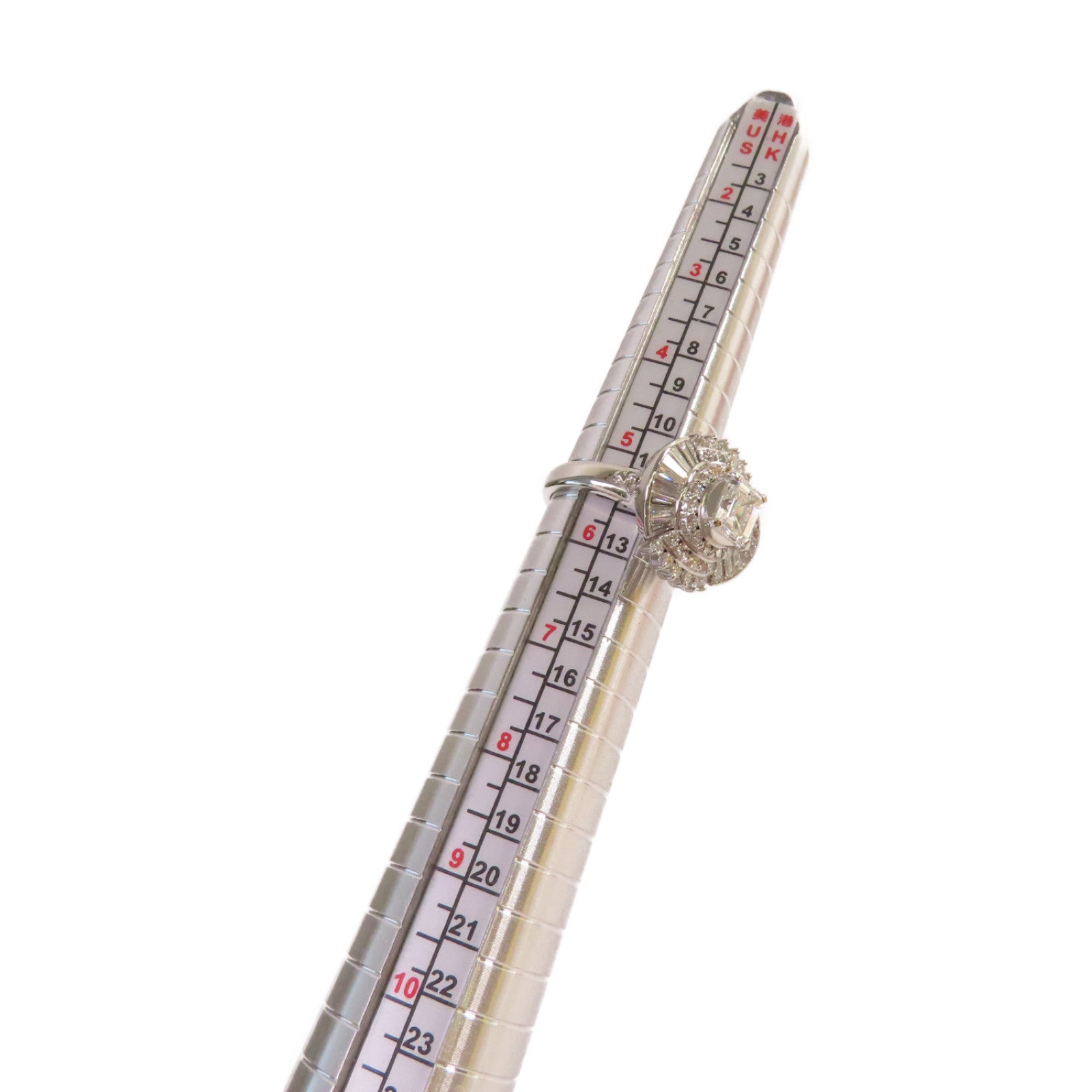 JEWELRY PT900鉑金/1.50ct/0.92ct鑽石Diamond Ring戒指US#5.5