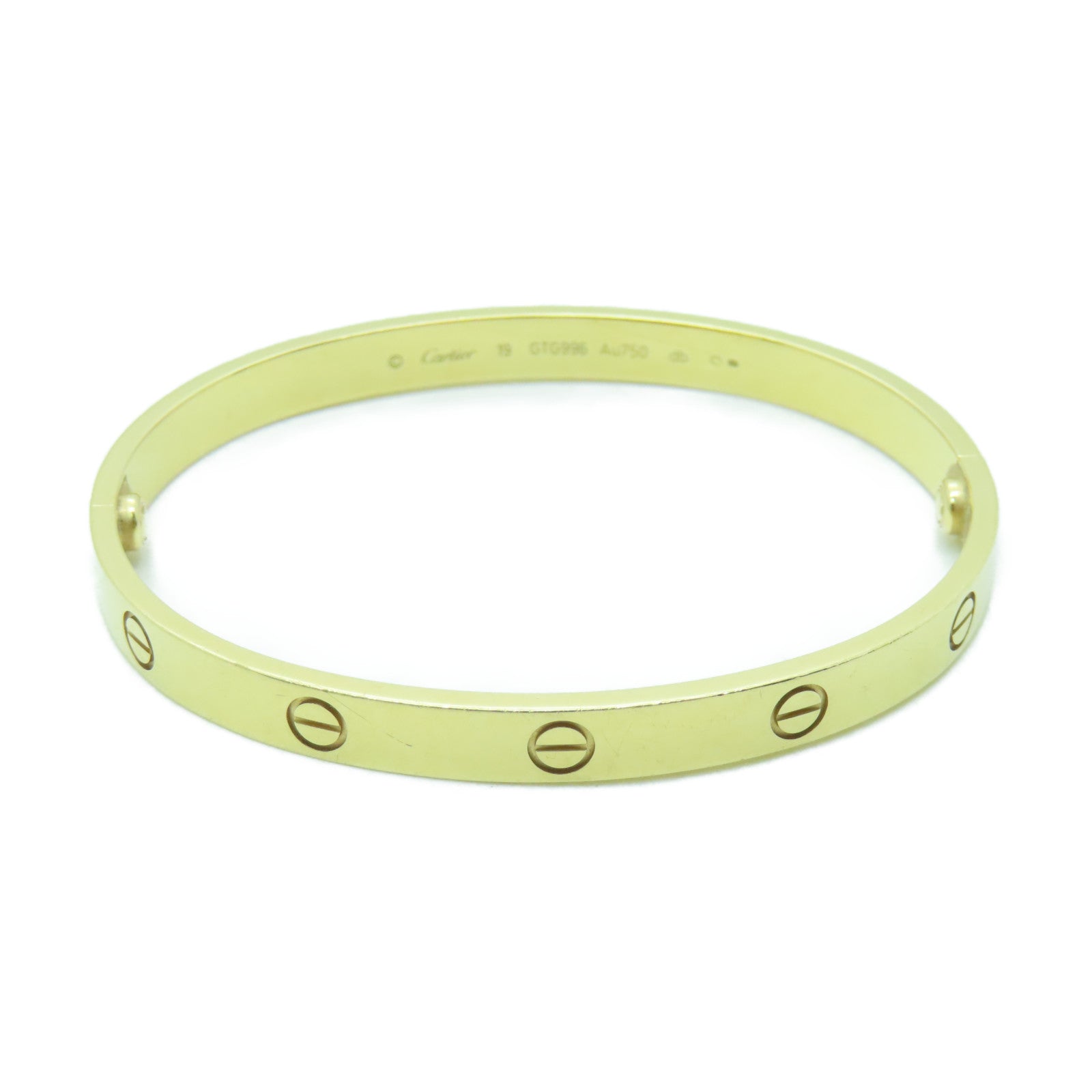 CARTIER 18K Gold Love Bracelet Bracelet Cartier#19