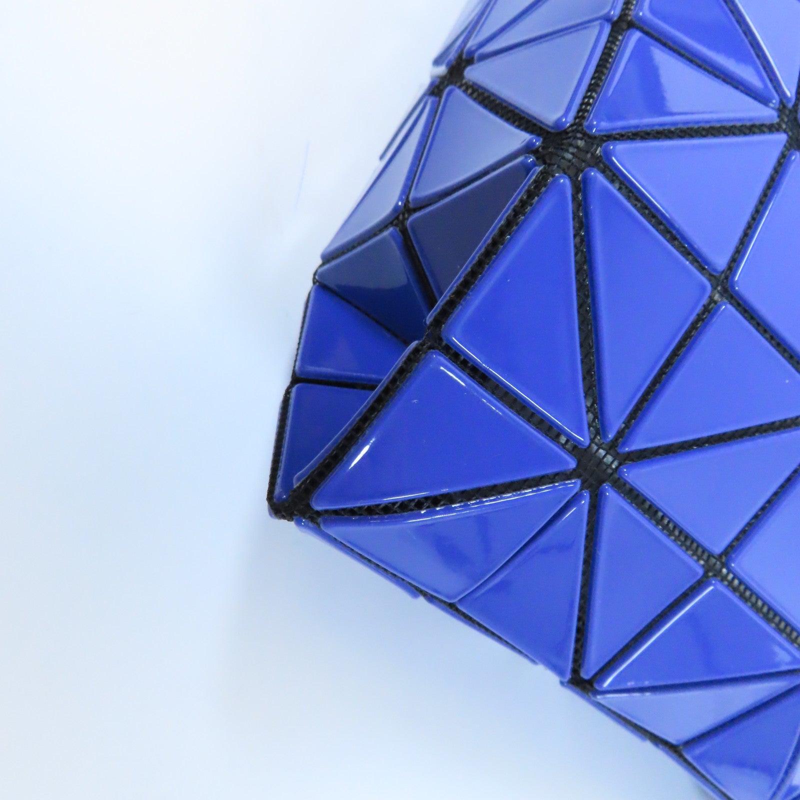 ISSEY MIYAKE PVC Handbag銀扣手挽袋藍色