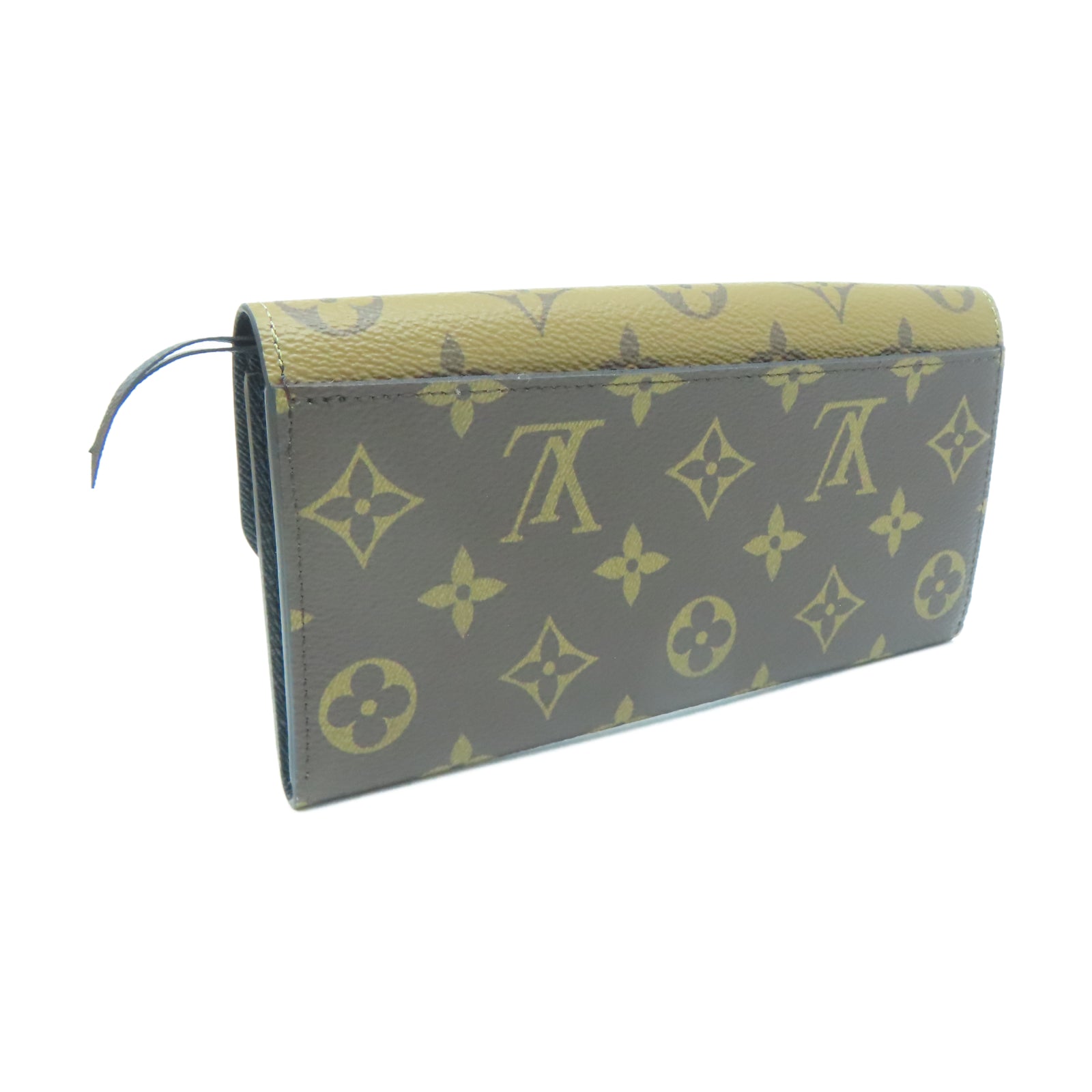 LOUIS VUITTON Monogram Emilie金扣長錢包啡色