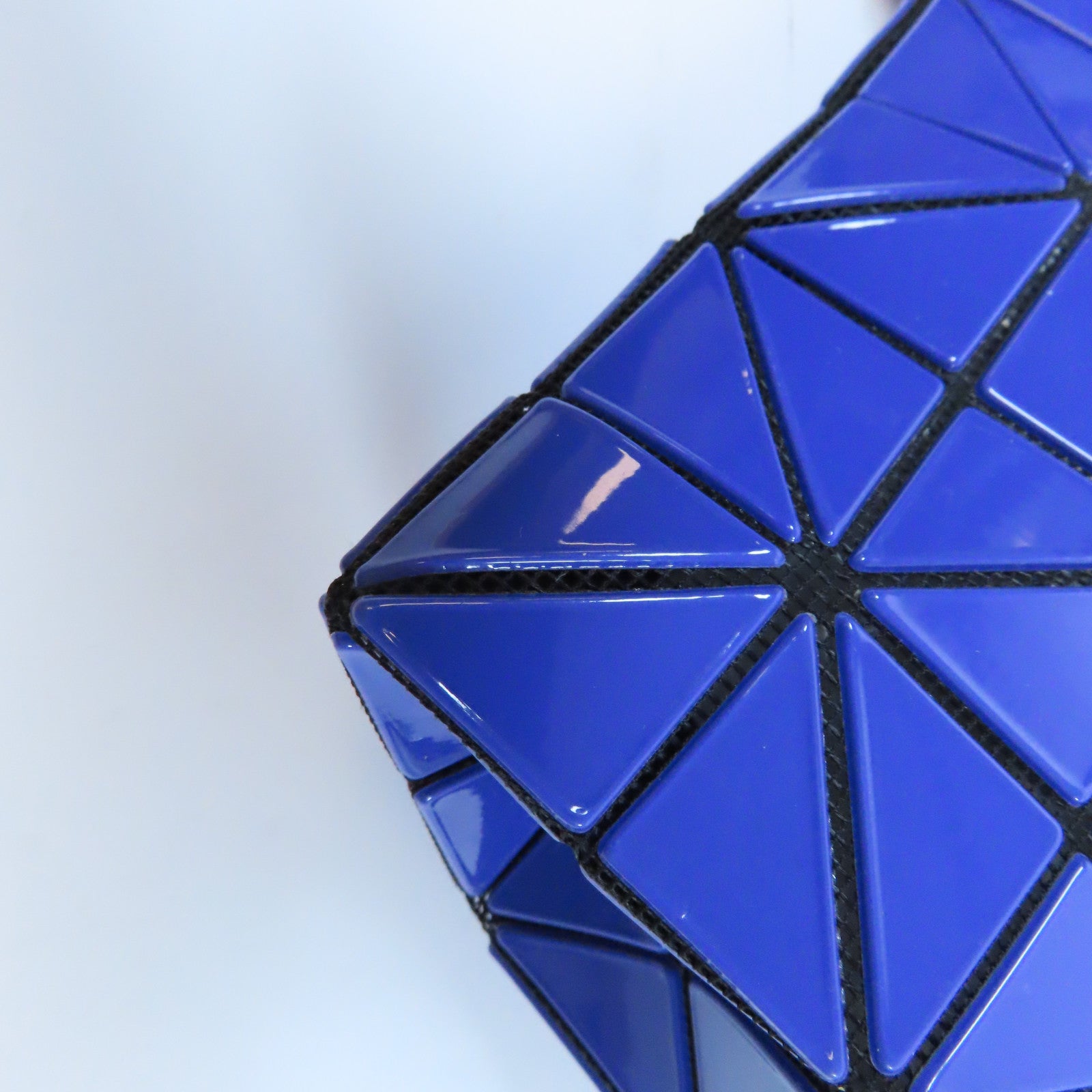ISSEY MIYAKE PVC Handbag銀扣手挽袋藍色