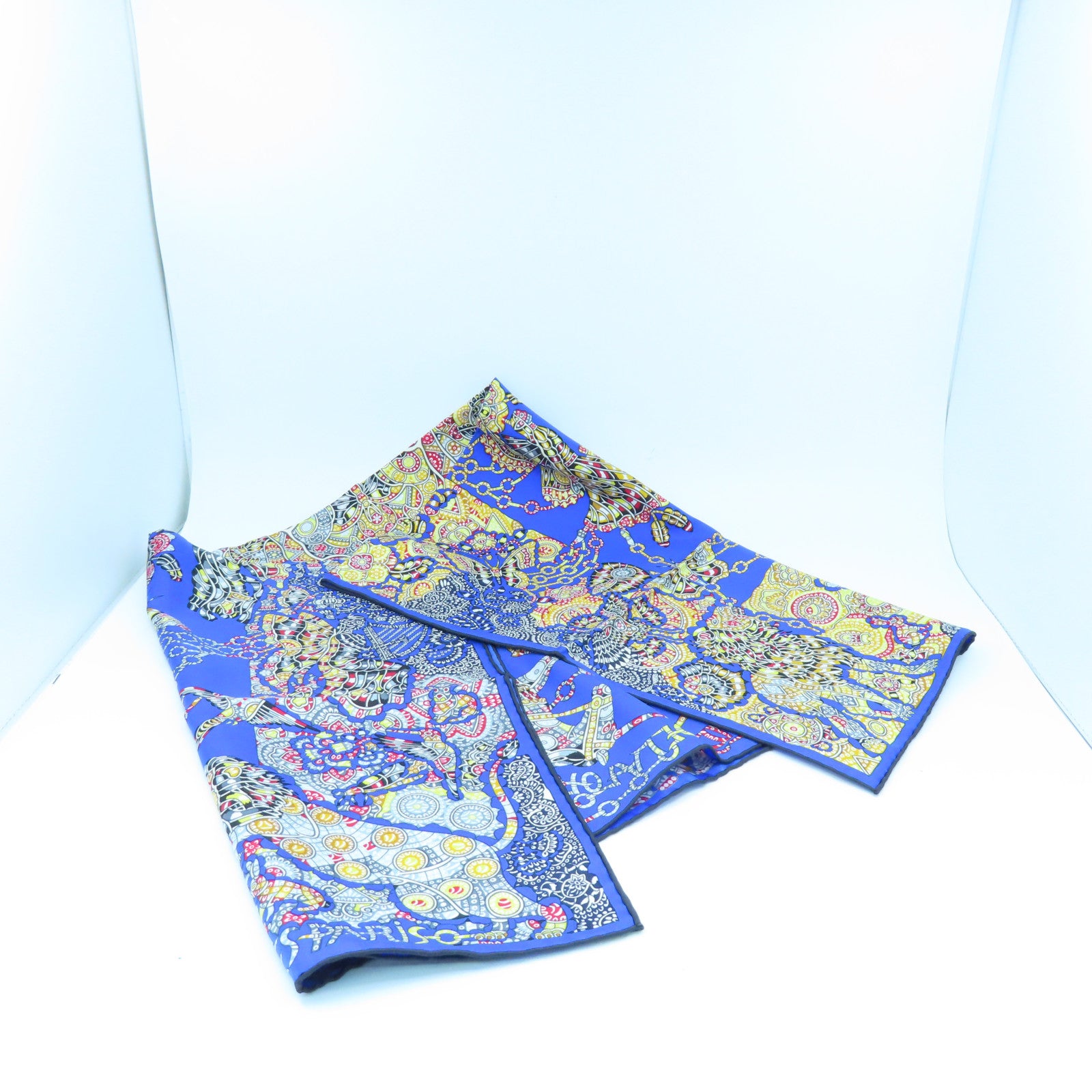 HERMES 丝质Scarf丝巾蓝色/彩色
