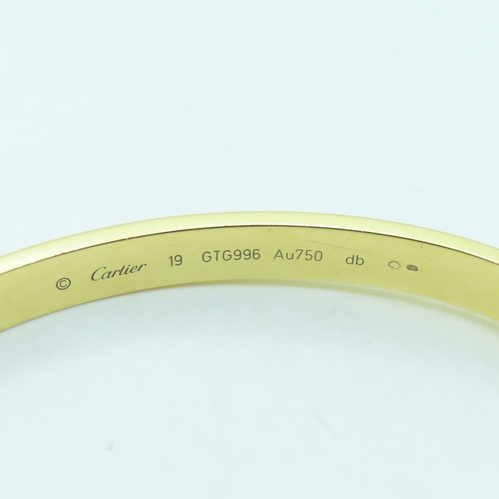 CARTIER 18K Gold Love Bracelet Bracelet Cartier#19