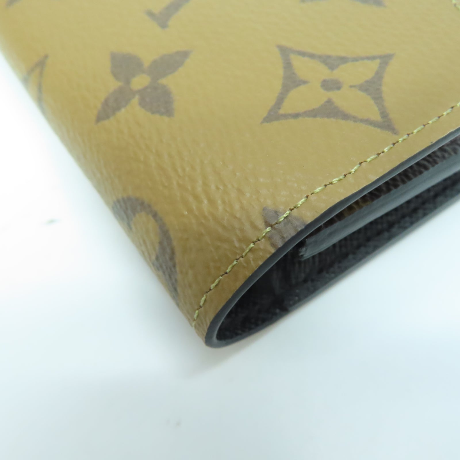 LOUIS VUITTON Monogram Emilie金扣長錢包啡色