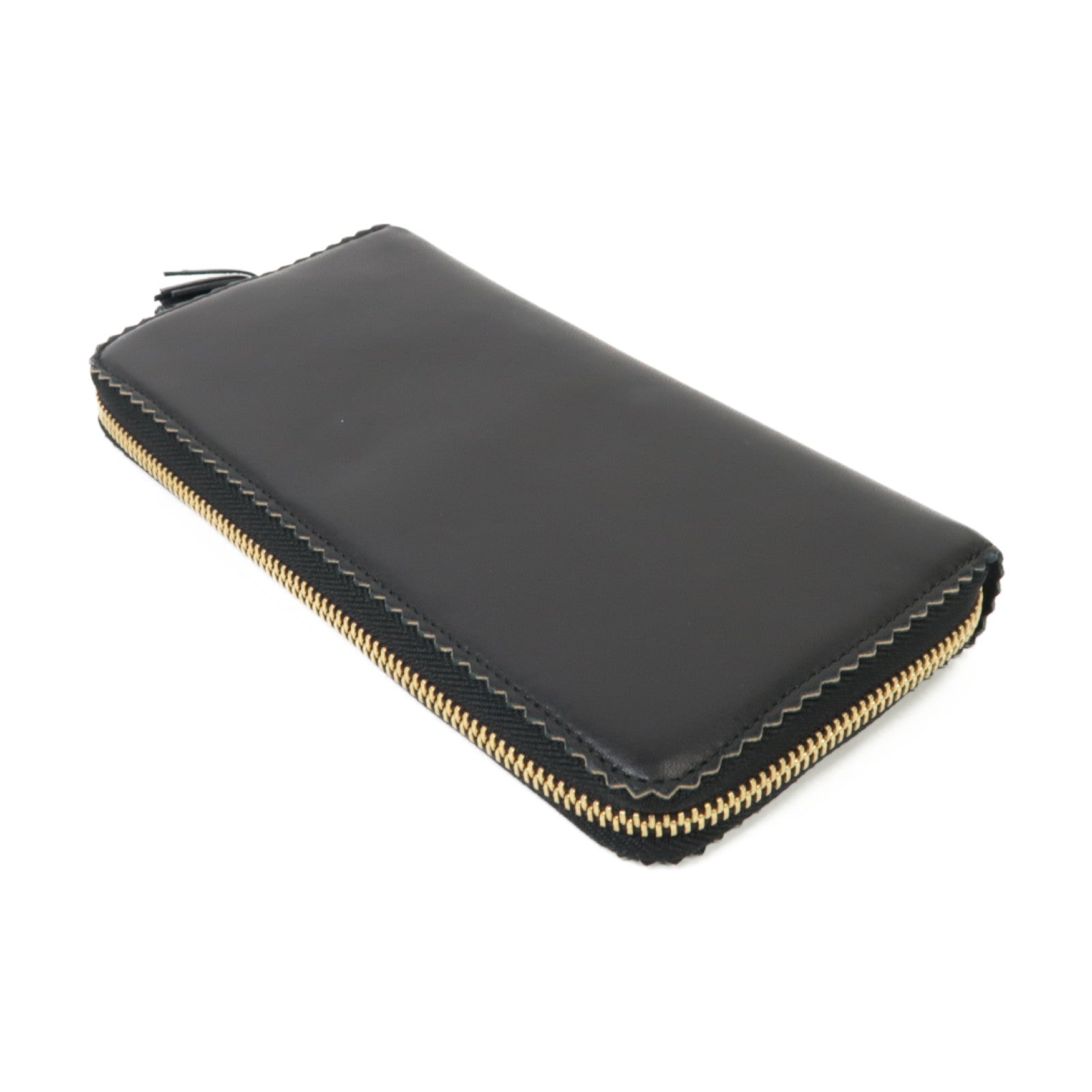 LOEWE 羊皮皮革Long Wallet金扣長錢包黑色/紫色