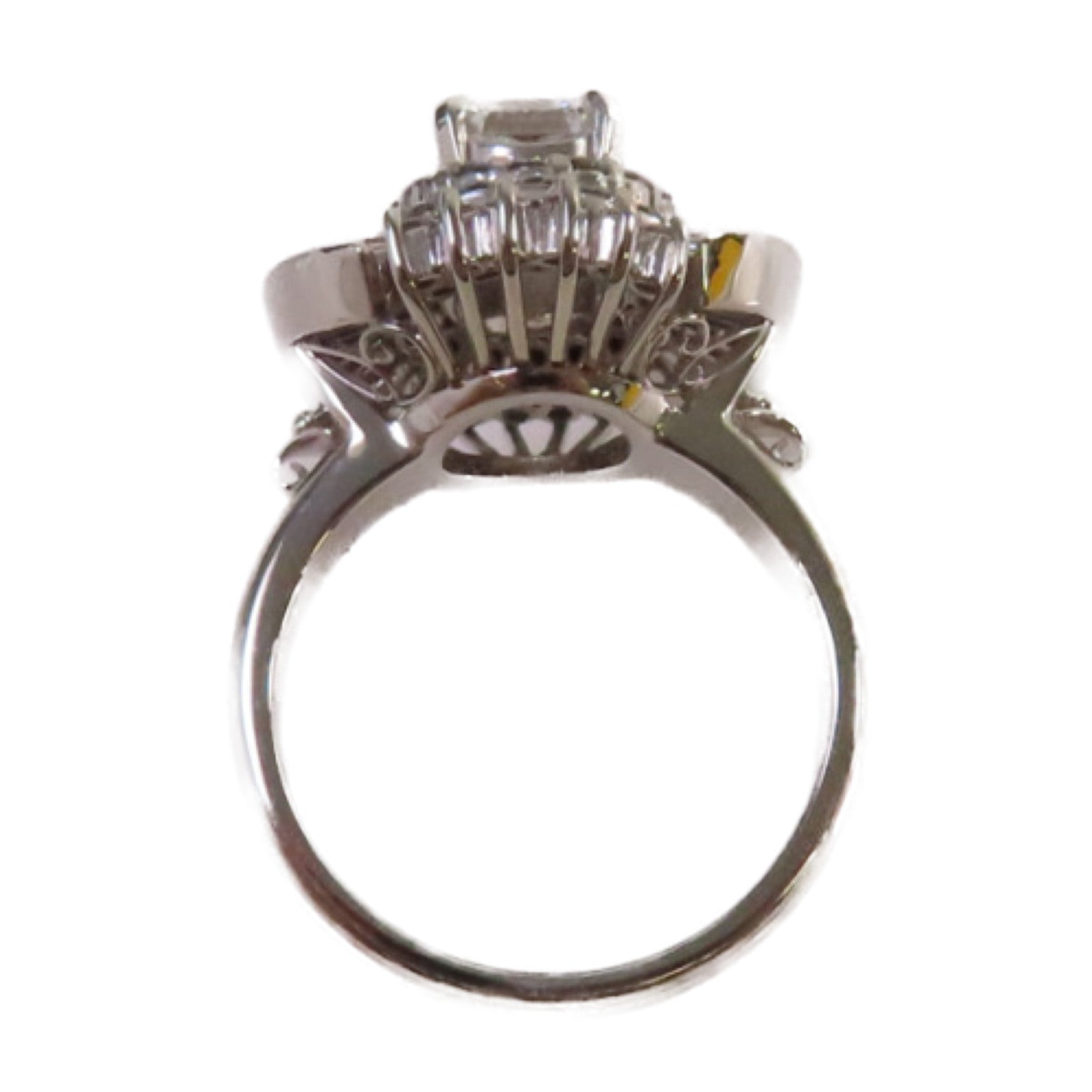JEWELRY PT900鉑金/1.50ct/0.92ct鑽石Diamond Ring戒指US#5.5