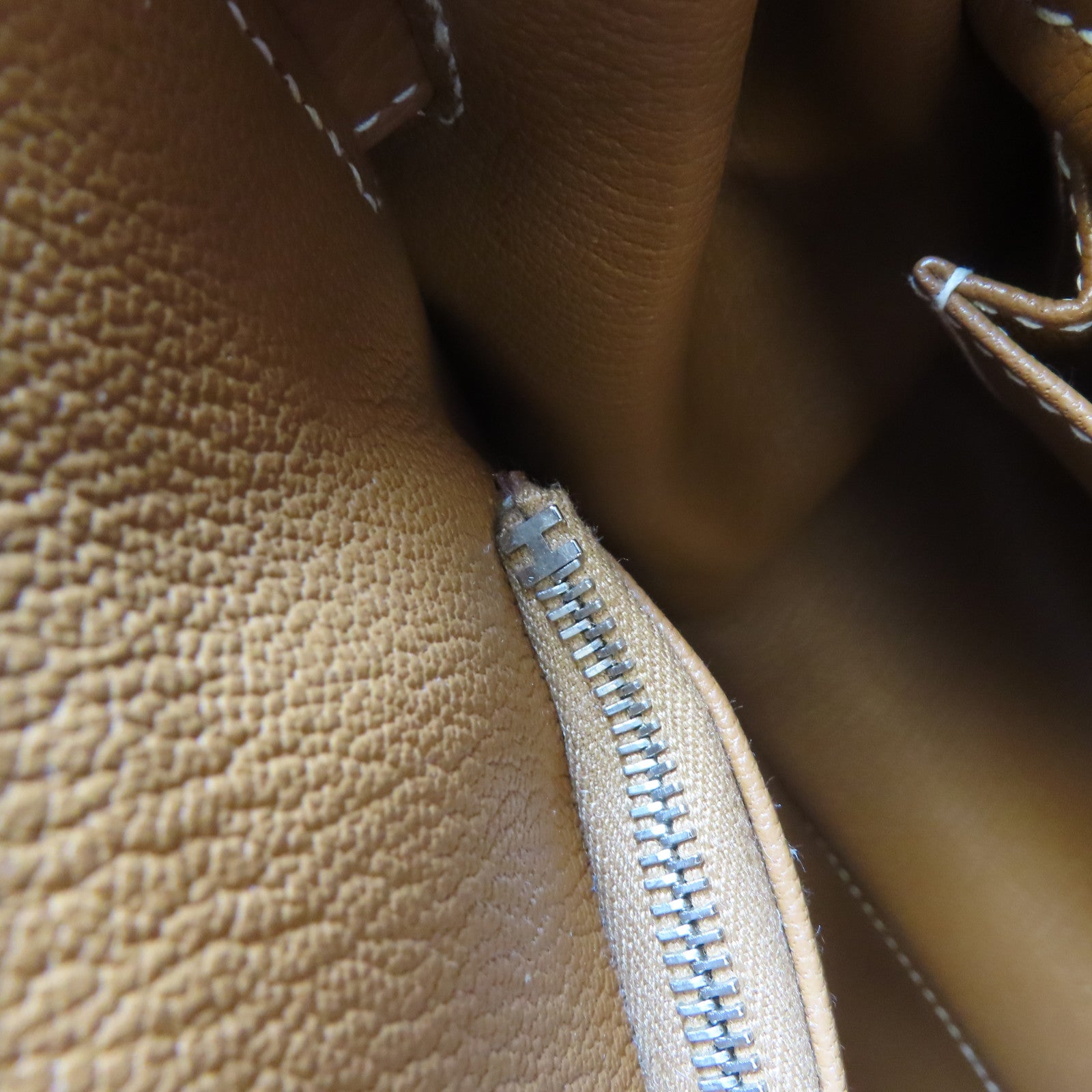 HERMES Clemence皮革Jypsiere 31銀扣肩背袋啡色