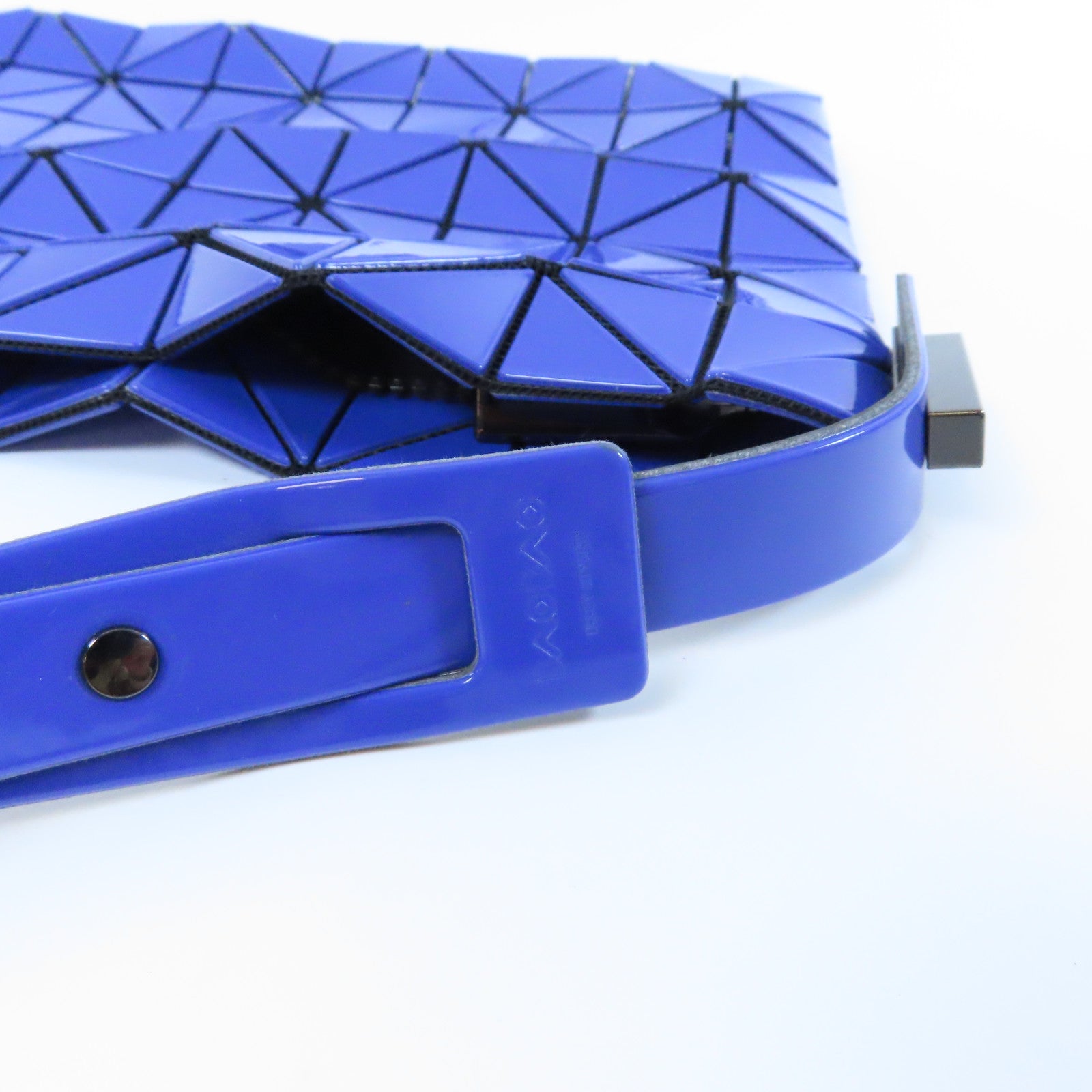 ISSEY MIYAKE PVC Handbag銀扣手挽袋藍色