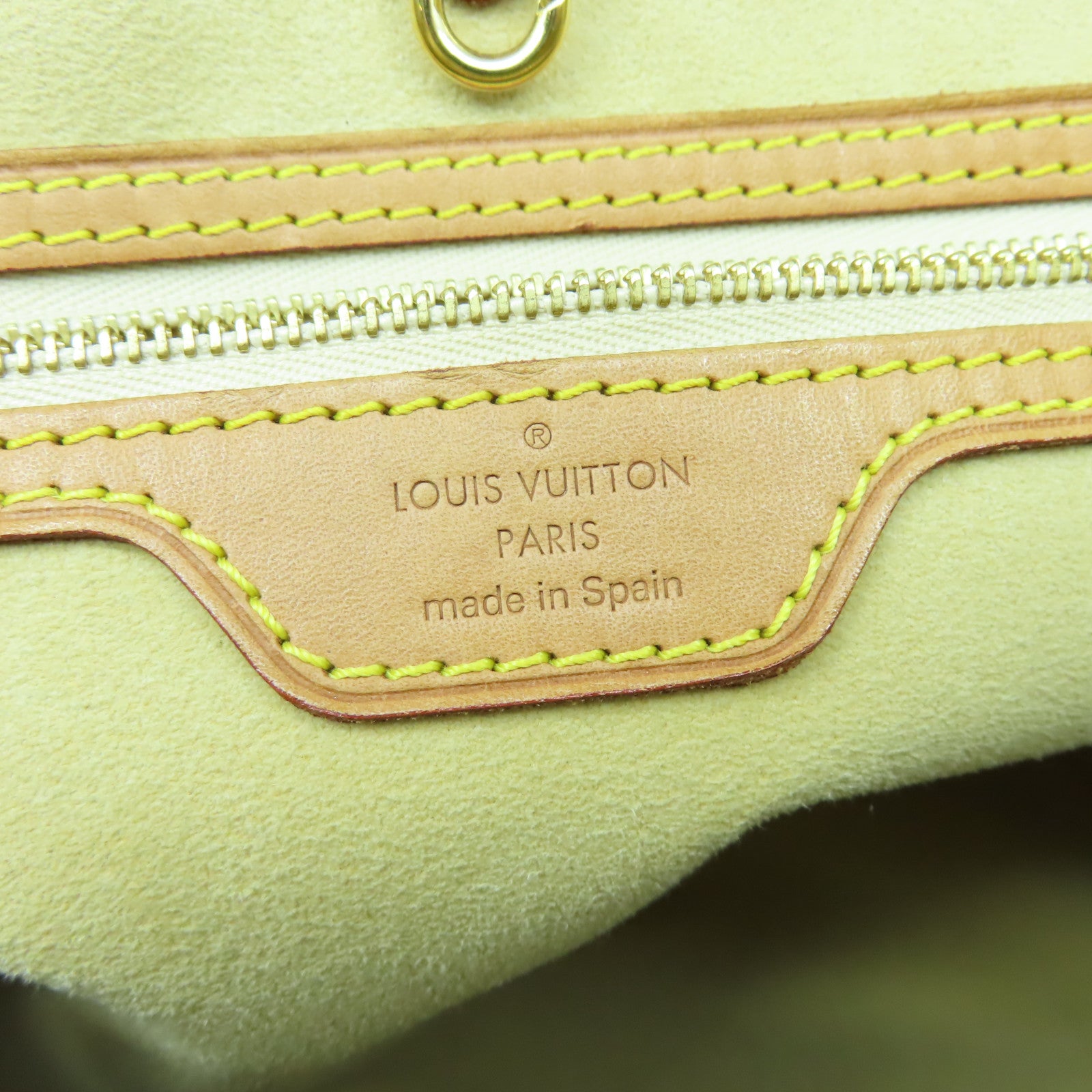 LOUIS VUITTON Damier Azur Hampstead PM金扣肩背袋白色/啡色