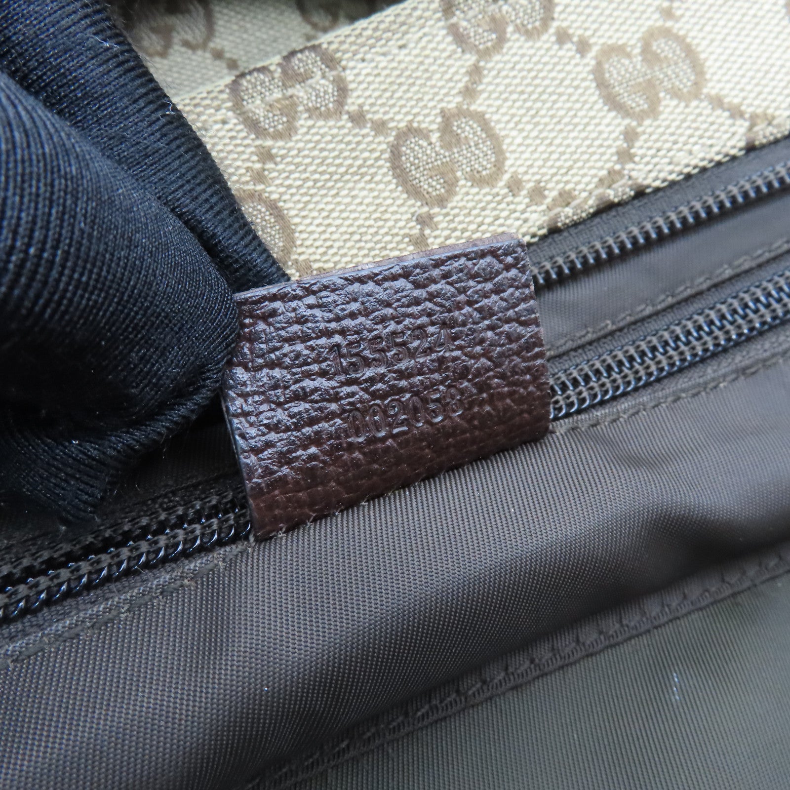 GUCCI 帆布Tote Bag银扣手挽肩背两用袋啡色