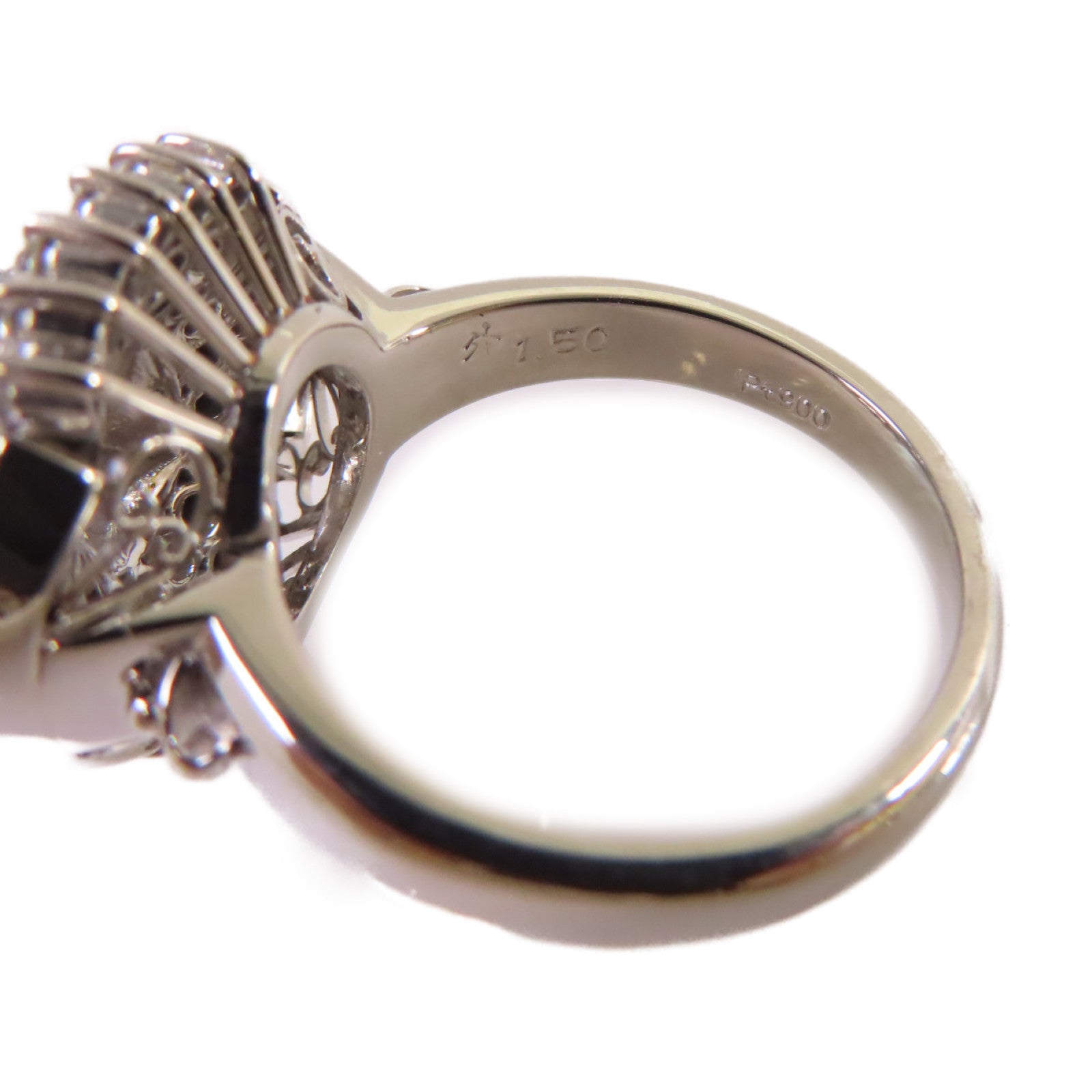 JEWELRY PT900鉑金/1.50ct/0.92ct鑽石Diamond Ring戒指US#5.5