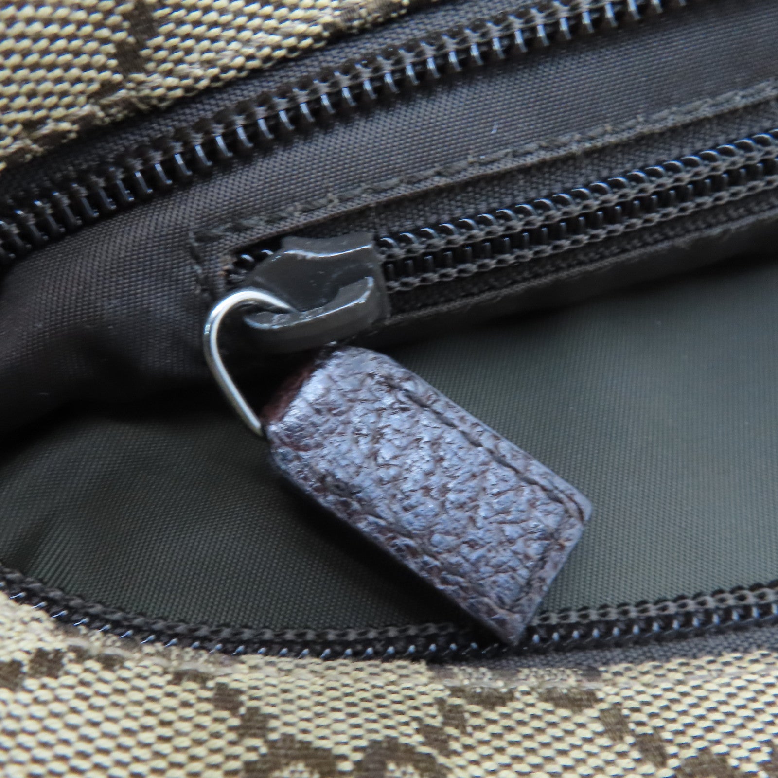 GUCCI 帆布Tote Bag银扣手挽肩背两用袋啡色
