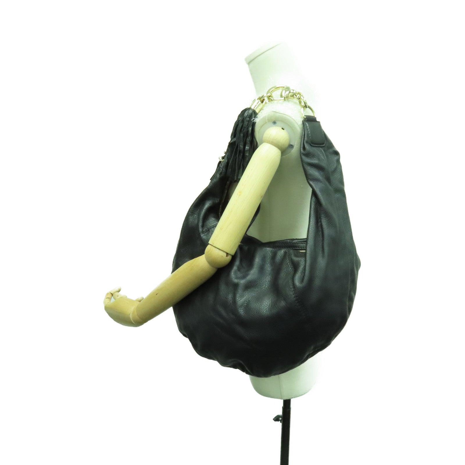 GUCCI 牛皮皮革Sienna Shoulder Bag肩背袋黑色