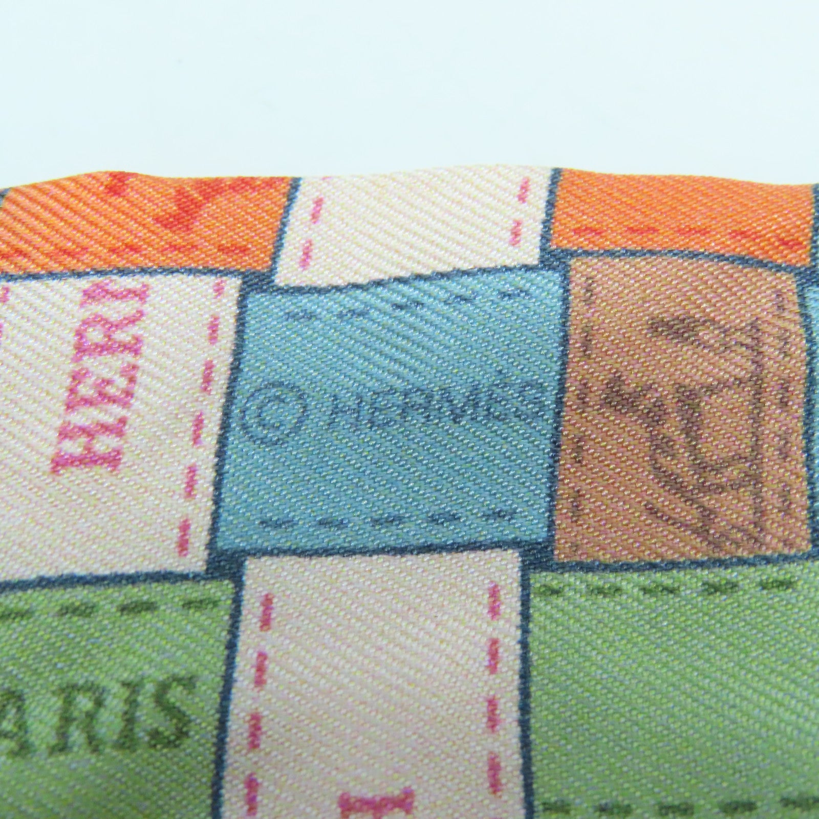 HERMES 丝质Twilly丝巾彩色浅蓝色
