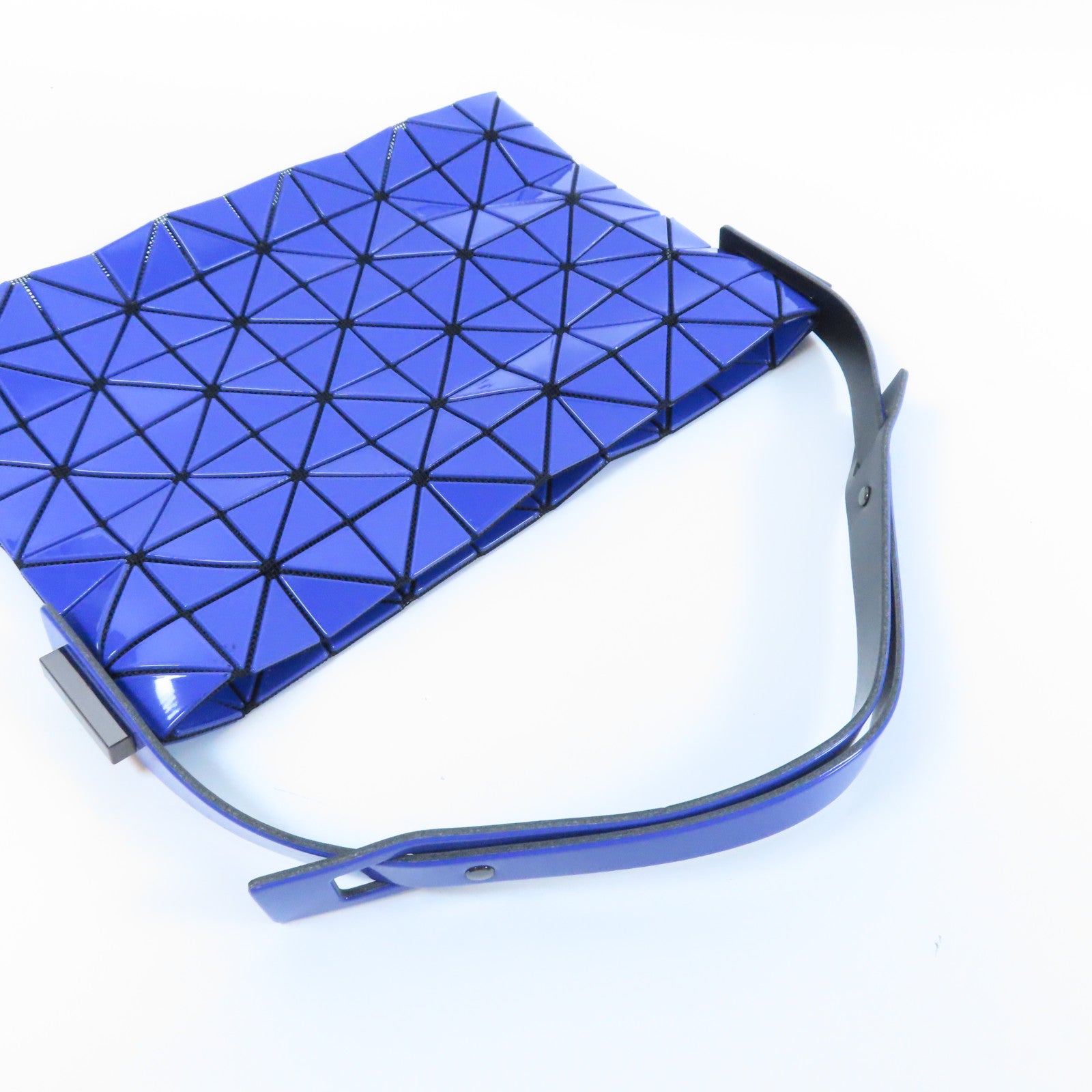 ISSEY MIYAKE PVC Handbag銀扣手挽袋藍色
