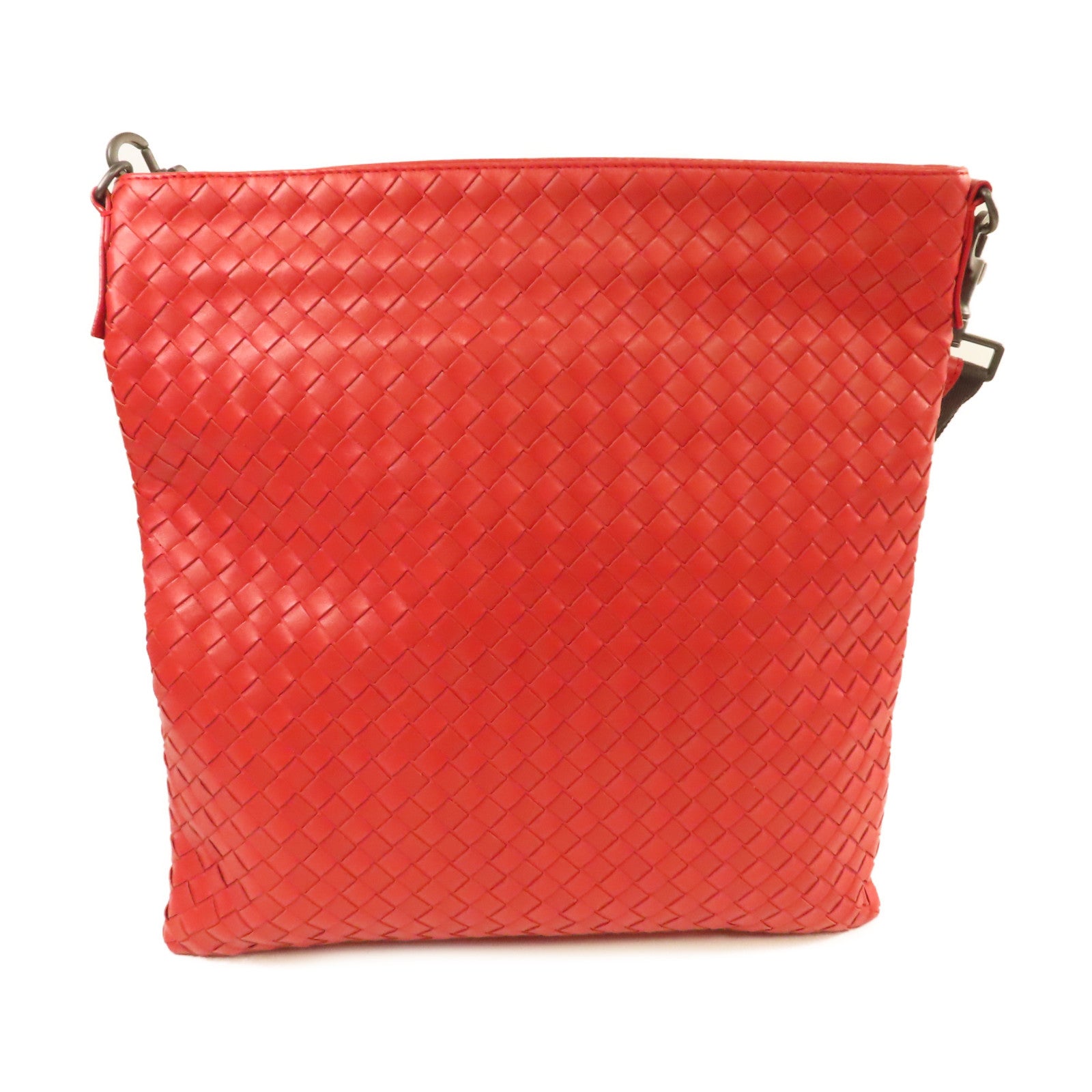 BOTTEGA VENETA 織紋皮革Shoulder Bag肩背袋紅色