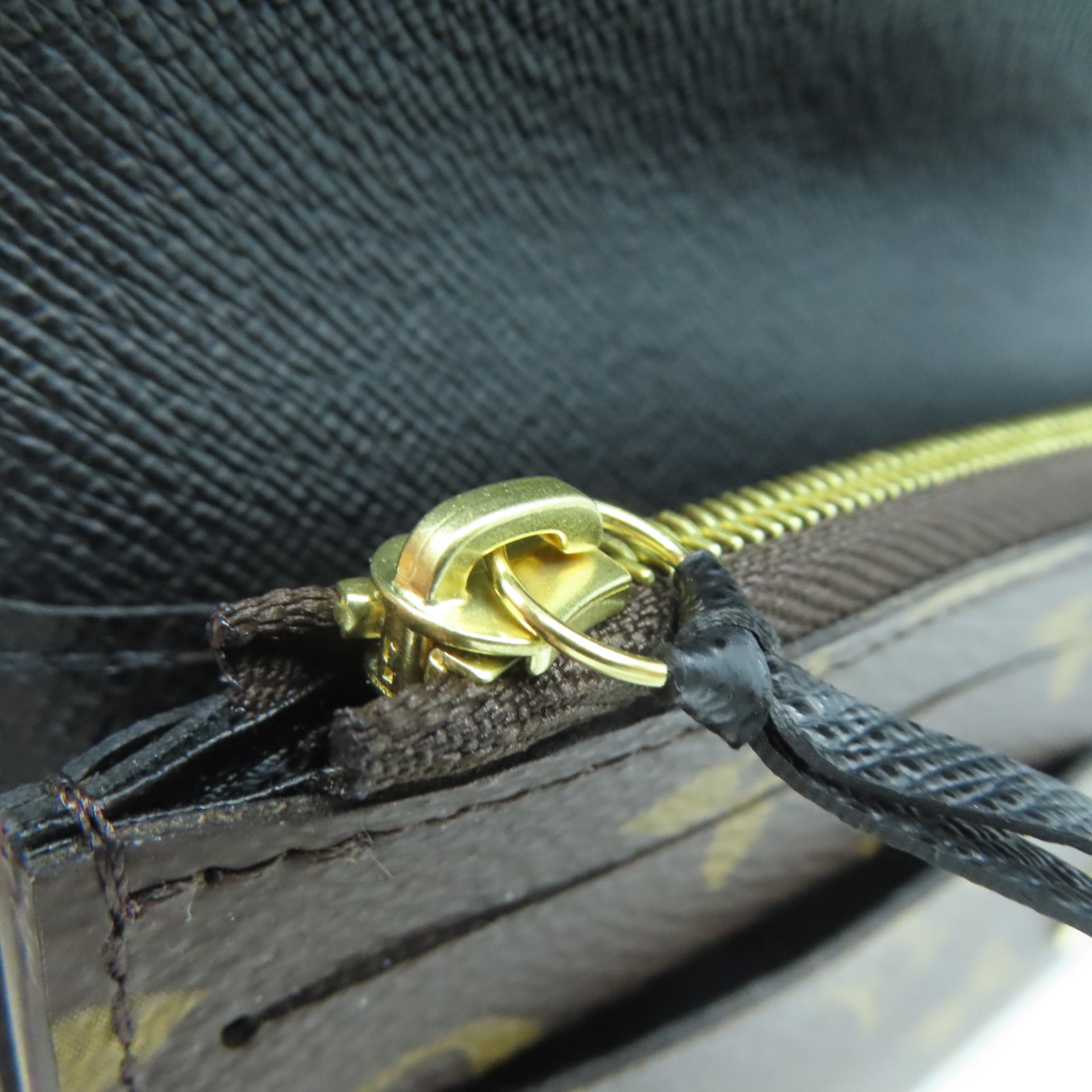LOUIS VUITTON Monogram Emilie金扣長錢包啡色