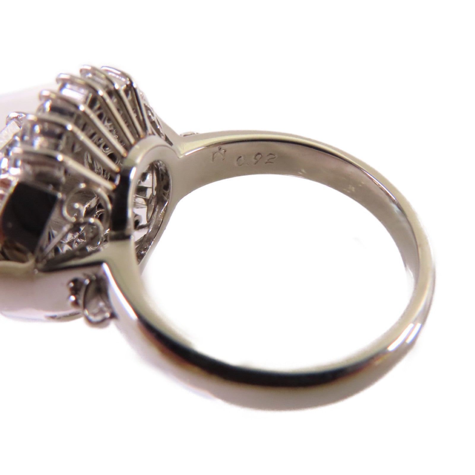 JEWELRY PT900鉑金/1.50ct/0.92ct鑽石Diamond Ring戒指US#5.5
