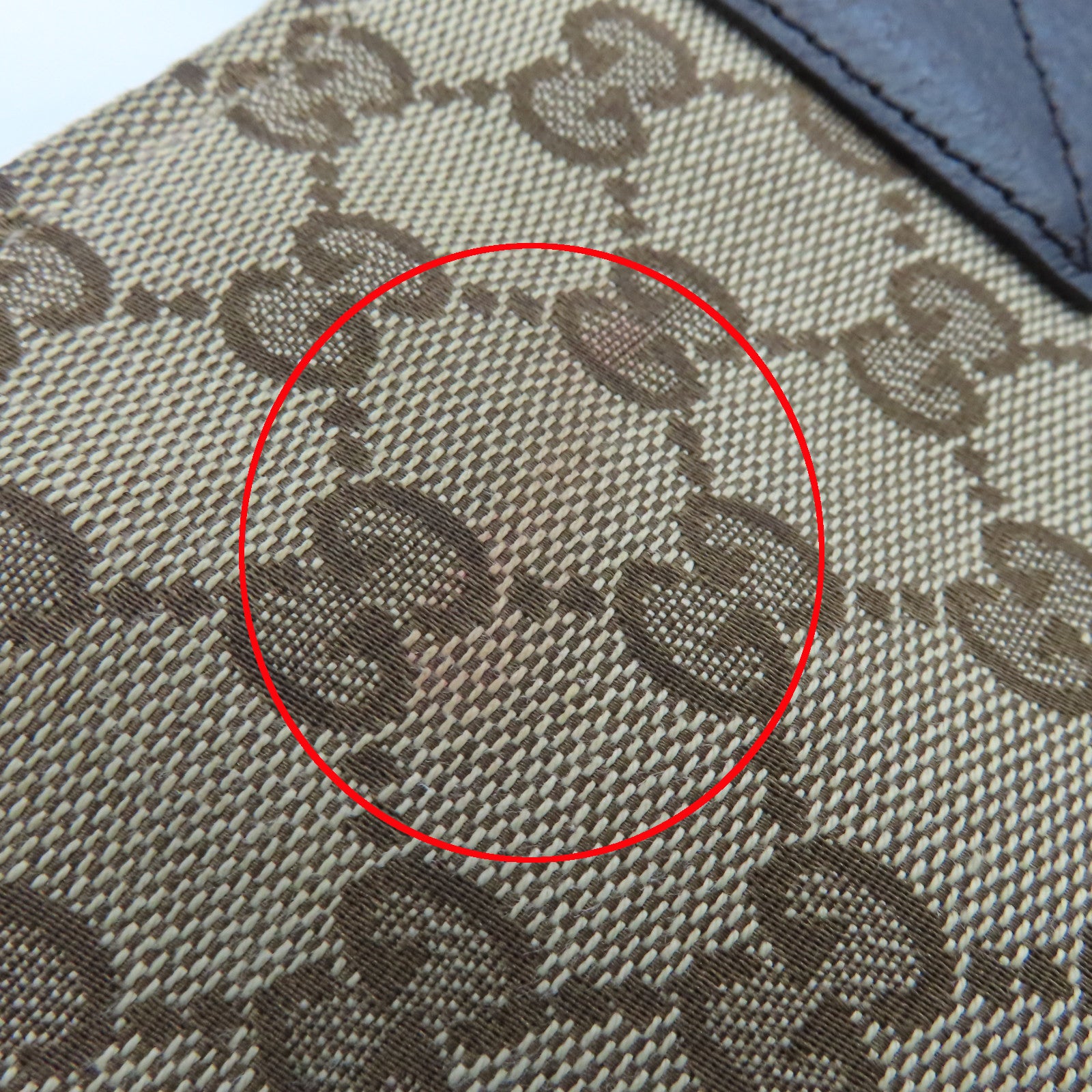 GUCCI 帆布Tote Bag银扣手挽肩背两用袋啡色