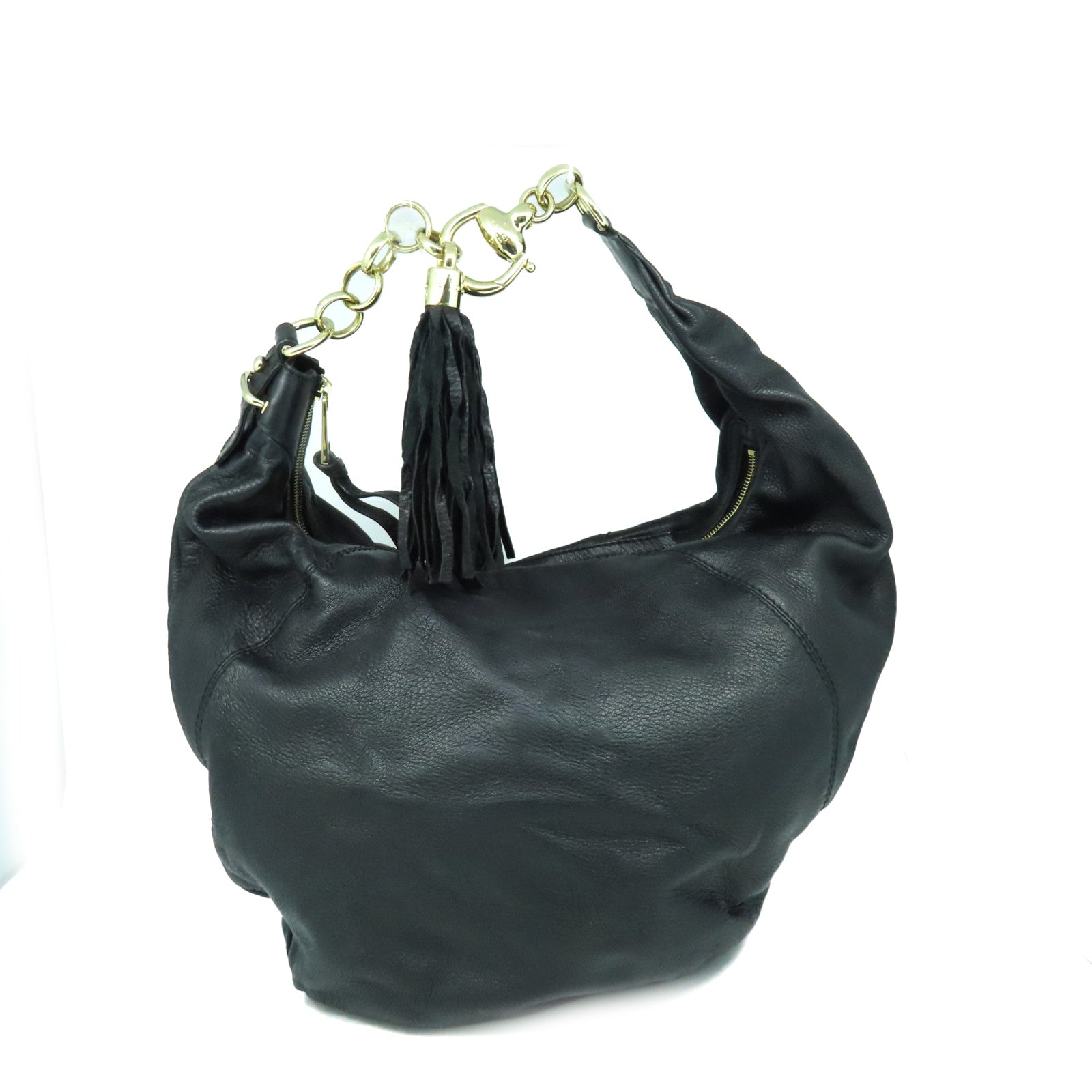 GUCCI 牛皮皮革Sienna Shoulder Bag肩背袋黑色