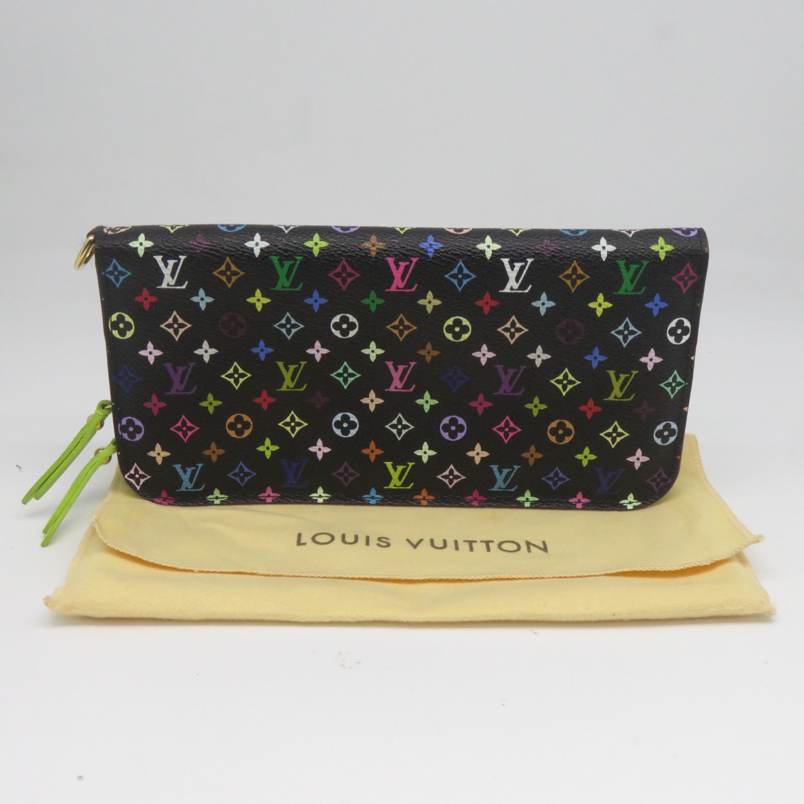 LOUIS VUITTON Monogram Multicolore Long Wallet金扣長錢包黑色/彩色