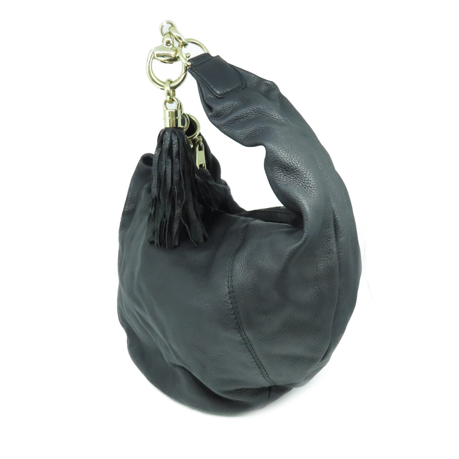 GUCCI 牛皮皮革Sienna Shoulder Bag肩背袋黑色