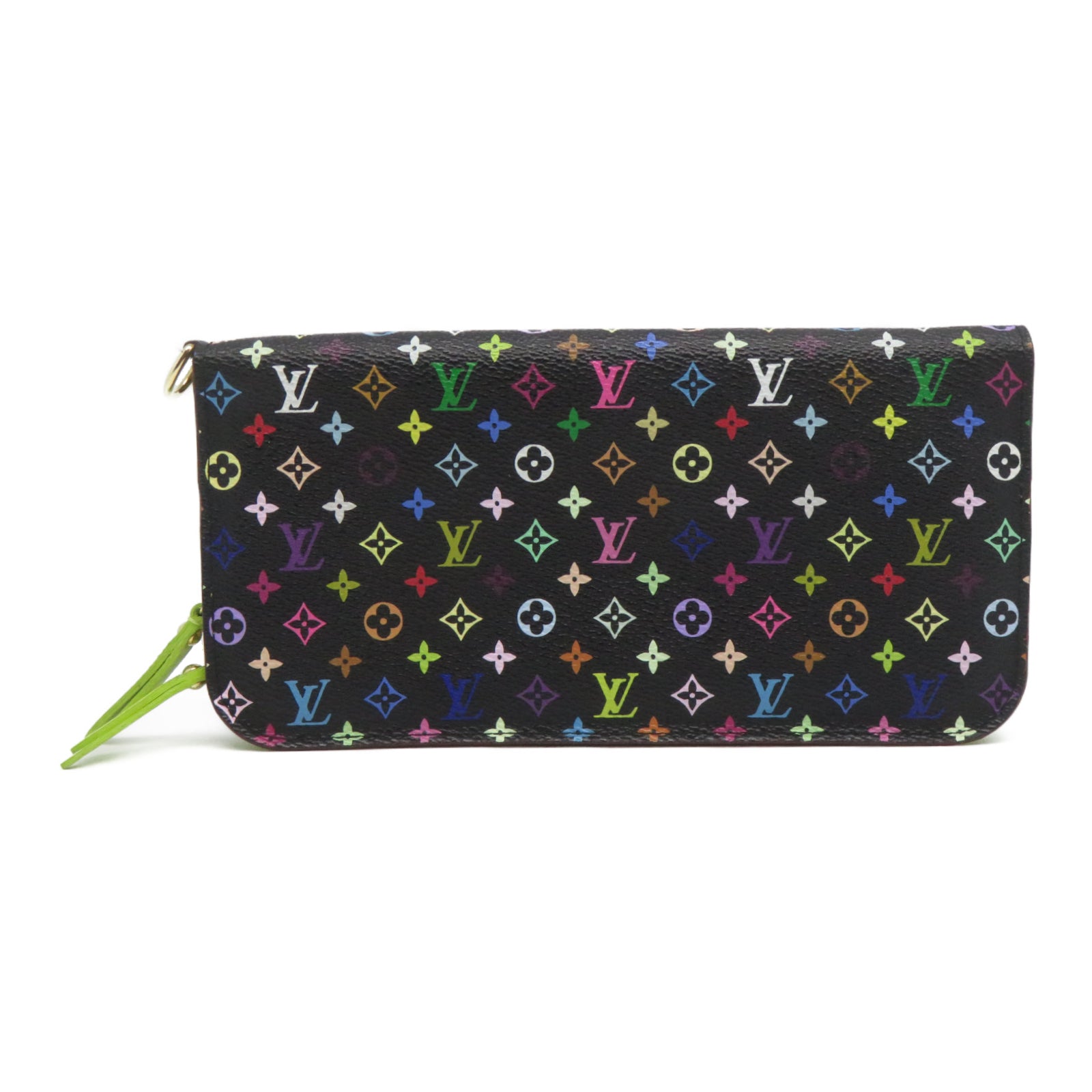 LOUIS VUITTON Monogram Multicolore Long Wallet金扣長錢包黑色/彩色