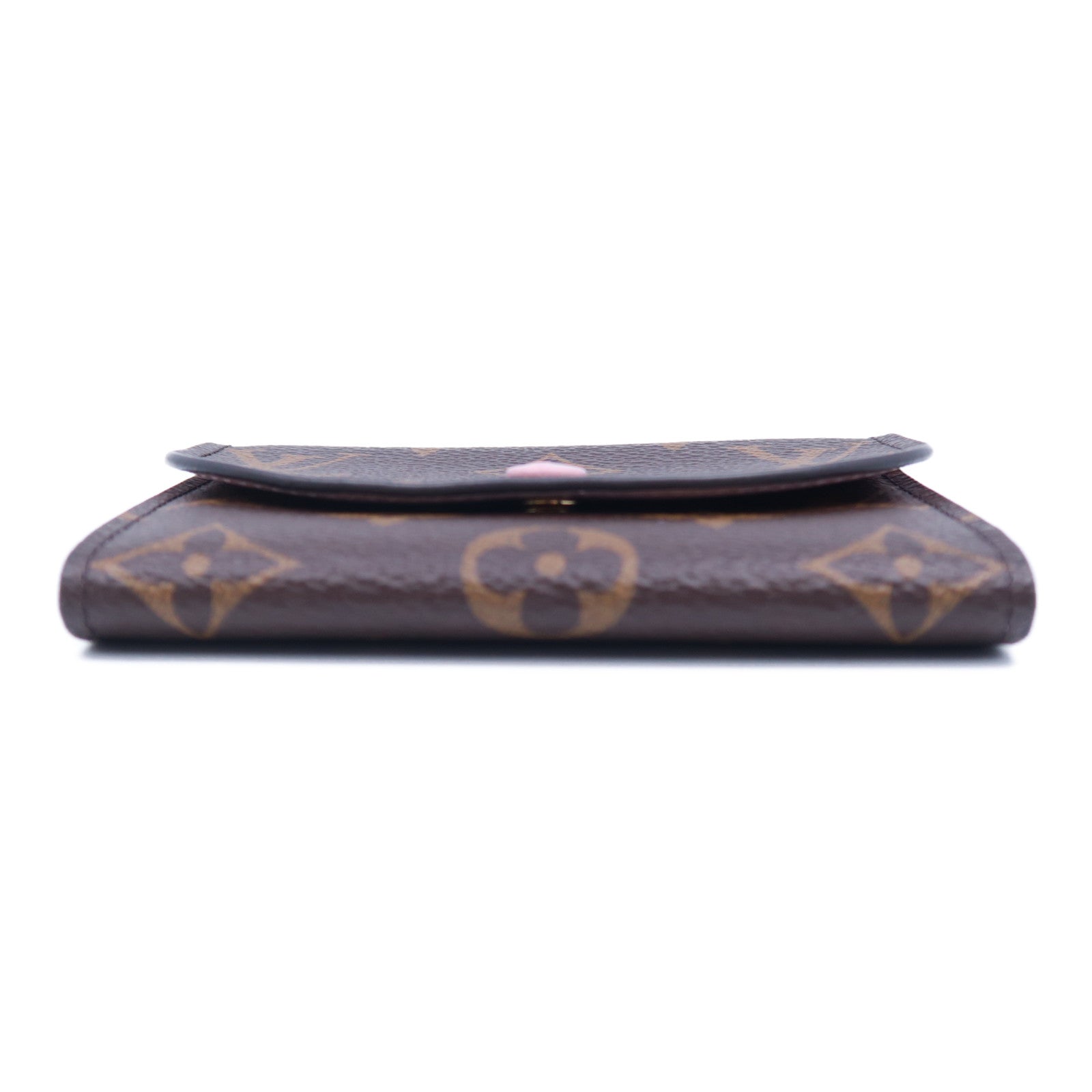 LOUIS VUITTON Monogram Rosalie Card Case金扣卡片套啡色/粉紅色