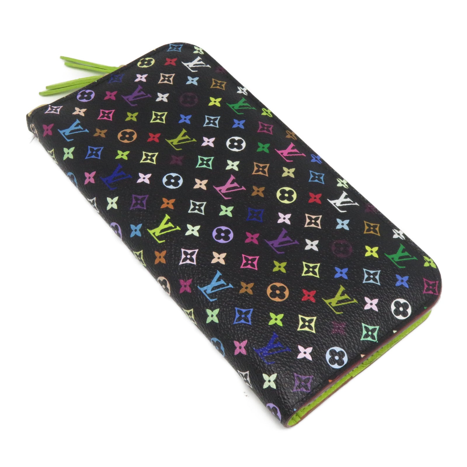 LOUIS VUITTON Monogram Multicolore Long Wallet金扣長錢包黑色/彩色