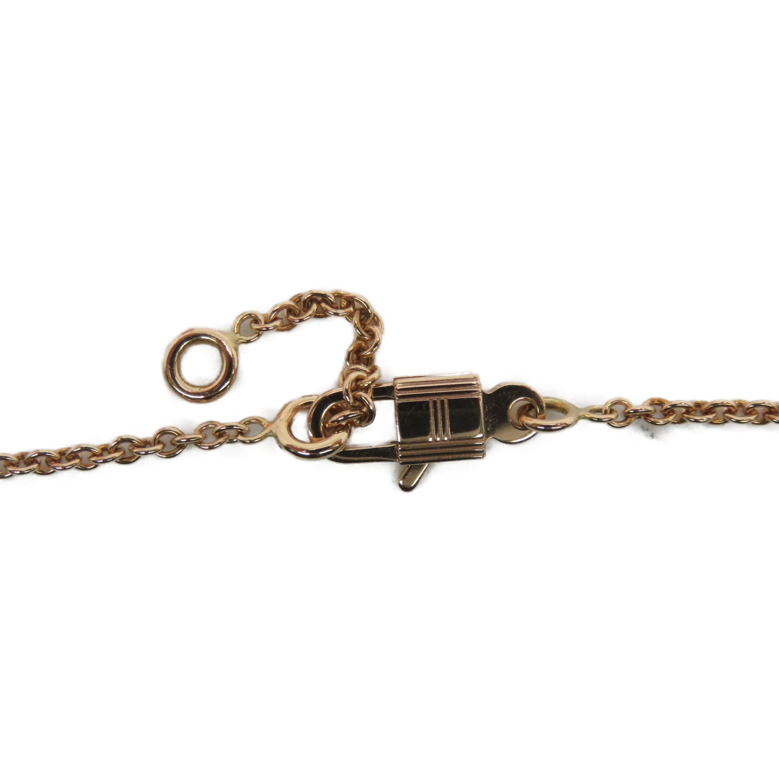 HERMES 【激減優惠】18K玫瑰金Pendentif Amulettes Constance項鍊