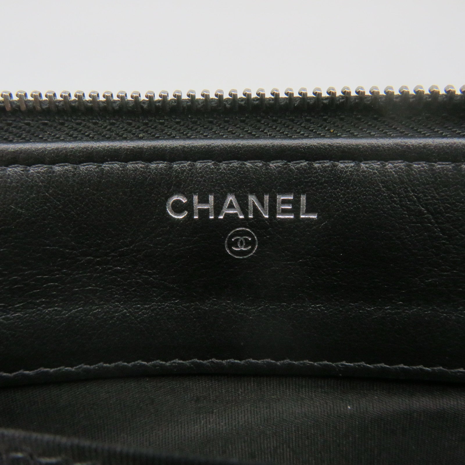 CHANEL rhombic cowhide leather Clutch Bag silver buckle clutch bag black