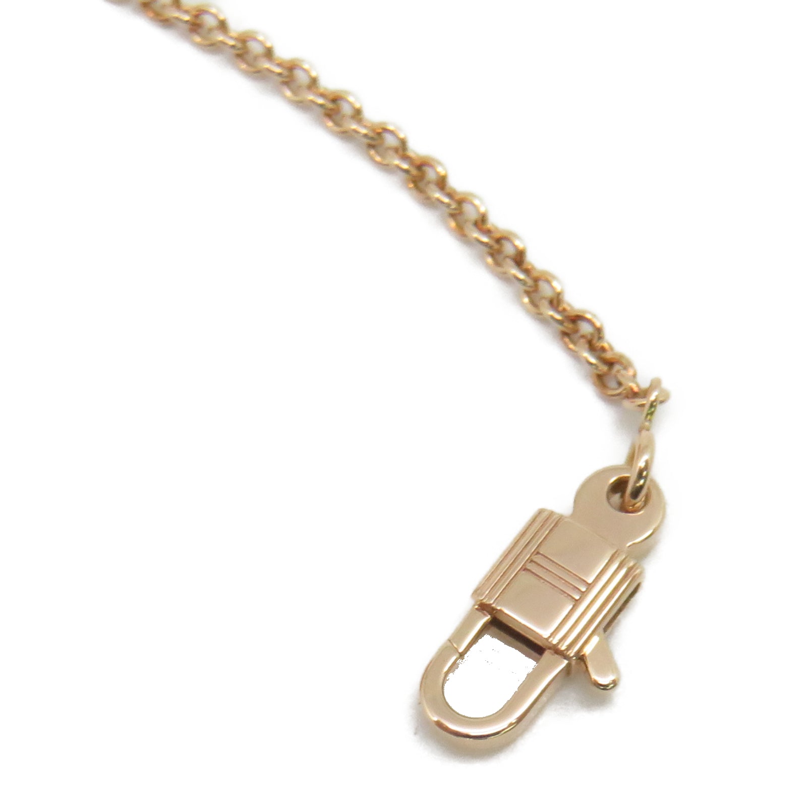 HERMES 【激減優惠】18K玫瑰金Pendentif Amulettes Constance項鍊
