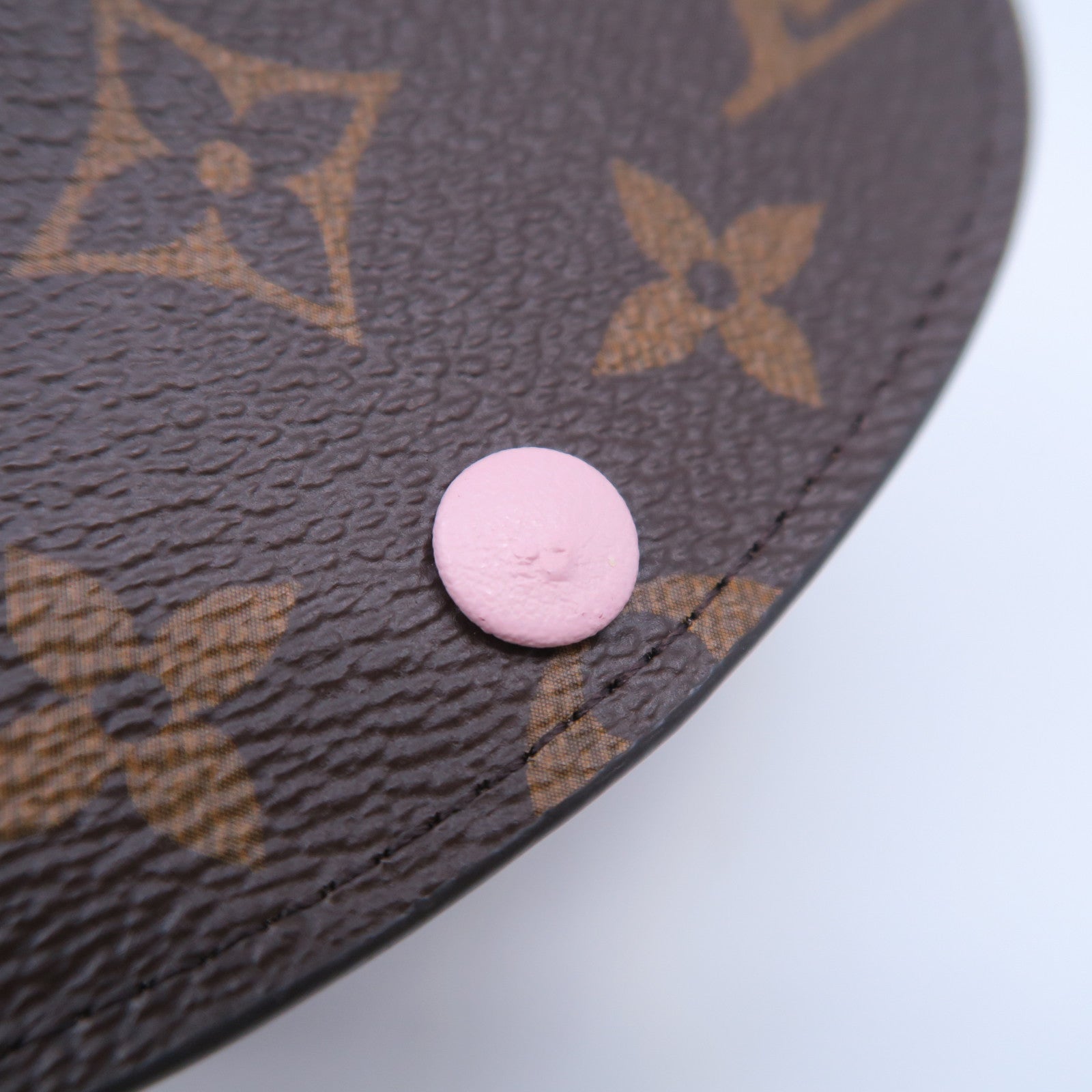LOUIS VUITTON Monogram Rosalie Card Case金扣卡片套啡色/粉紅色