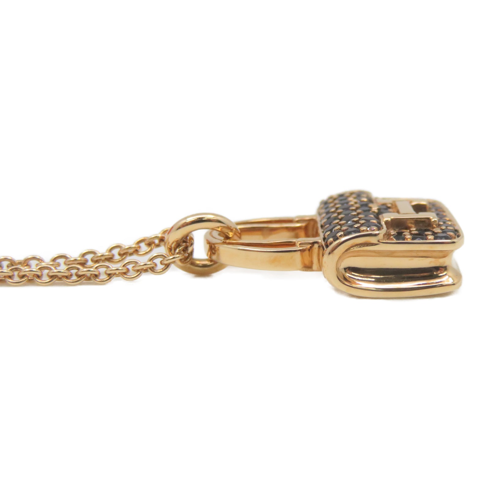 HERMES 【激減優惠】18K玫瑰金Pendentif Amulettes Constance項鍊