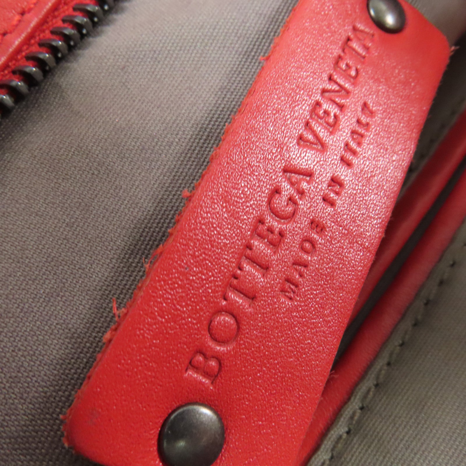 BOTTEGA VENETA 織紋皮革Shoulder Bag肩背袋紅色