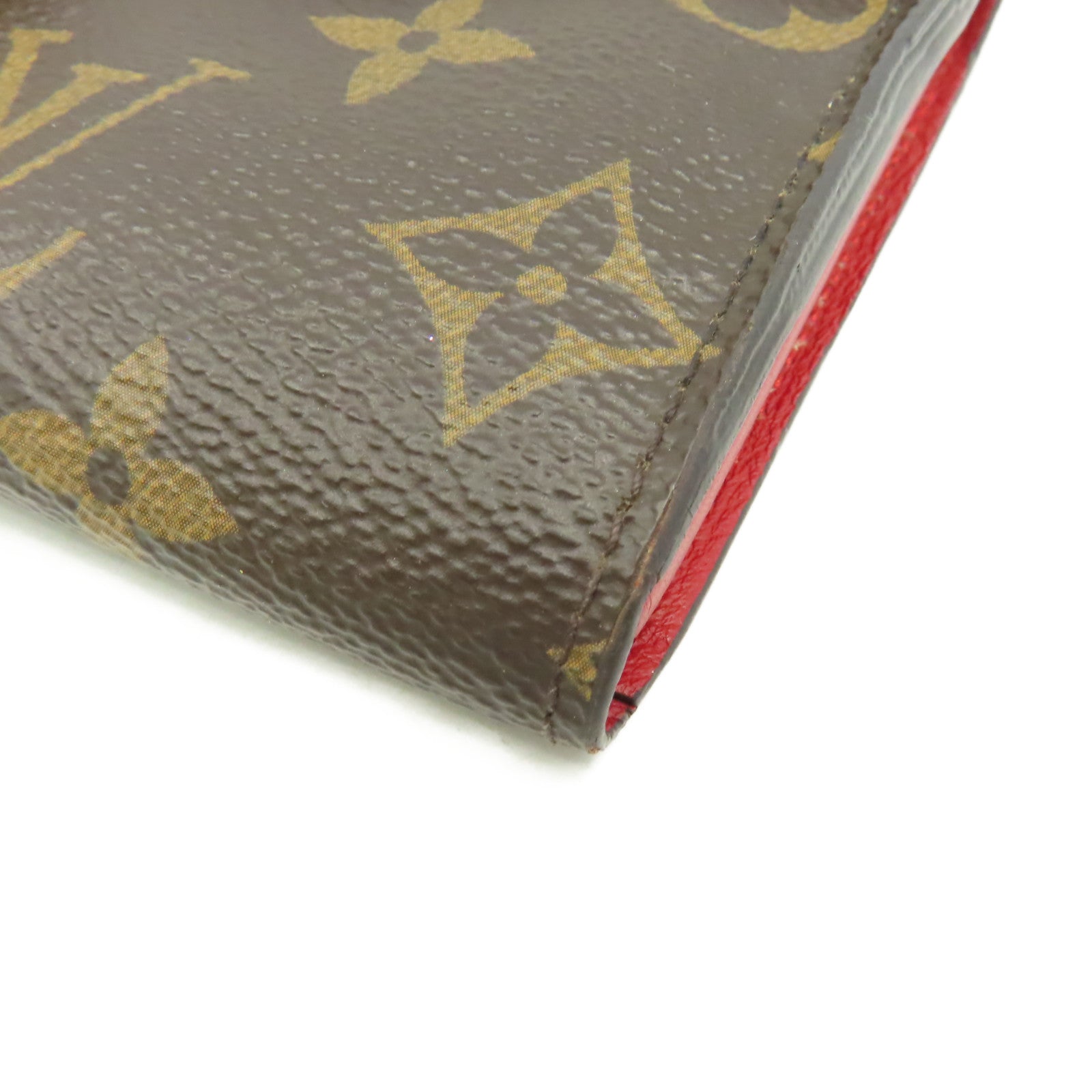 LOUIS VUITTON 【激減優惠】Monogram Pallas Long Wallet金扣長錢包啡色/紅色