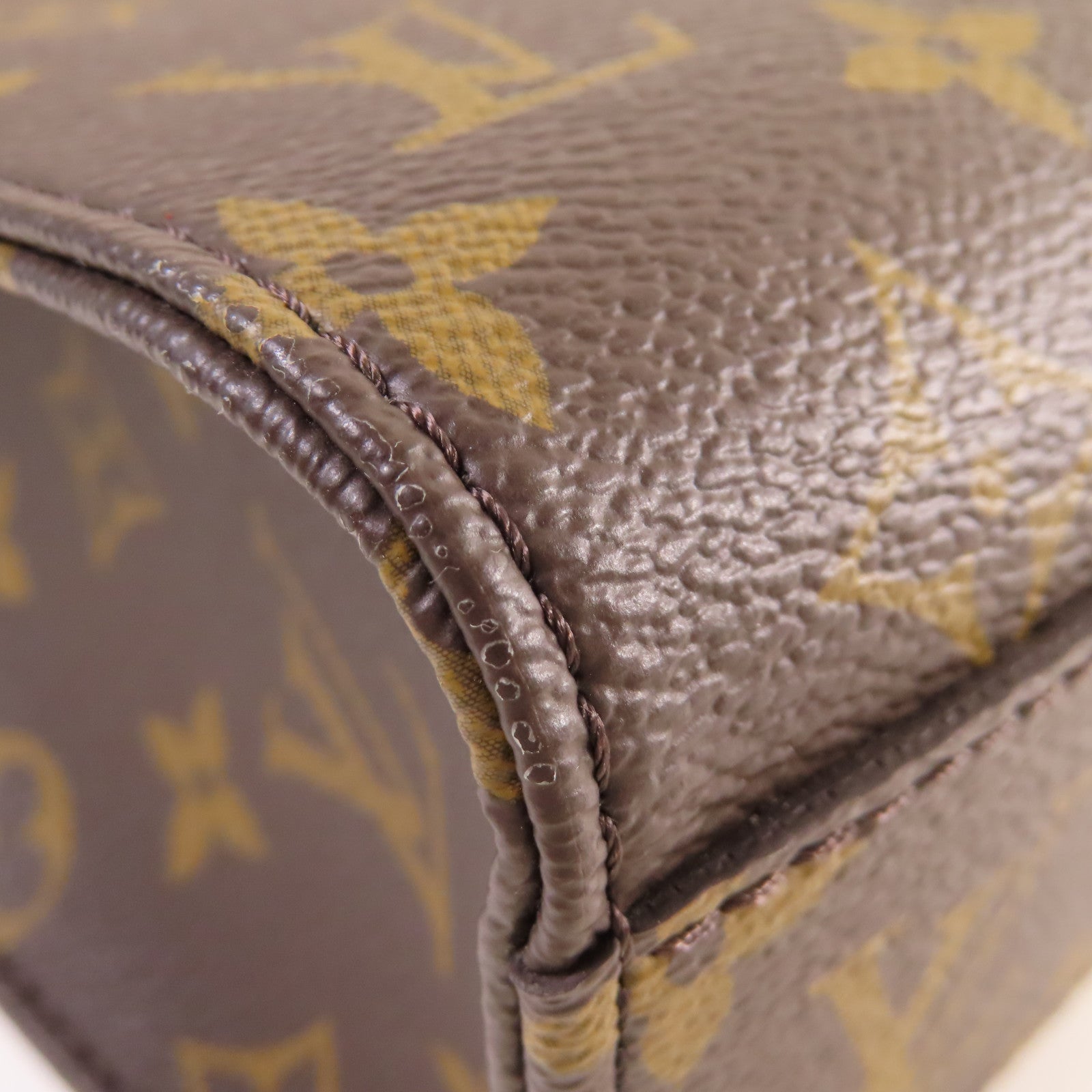LOUIS VUITTON Monogram Sac Plat BB 2Way Shoulder Bag金扣手挽肩背兩用袋啡色