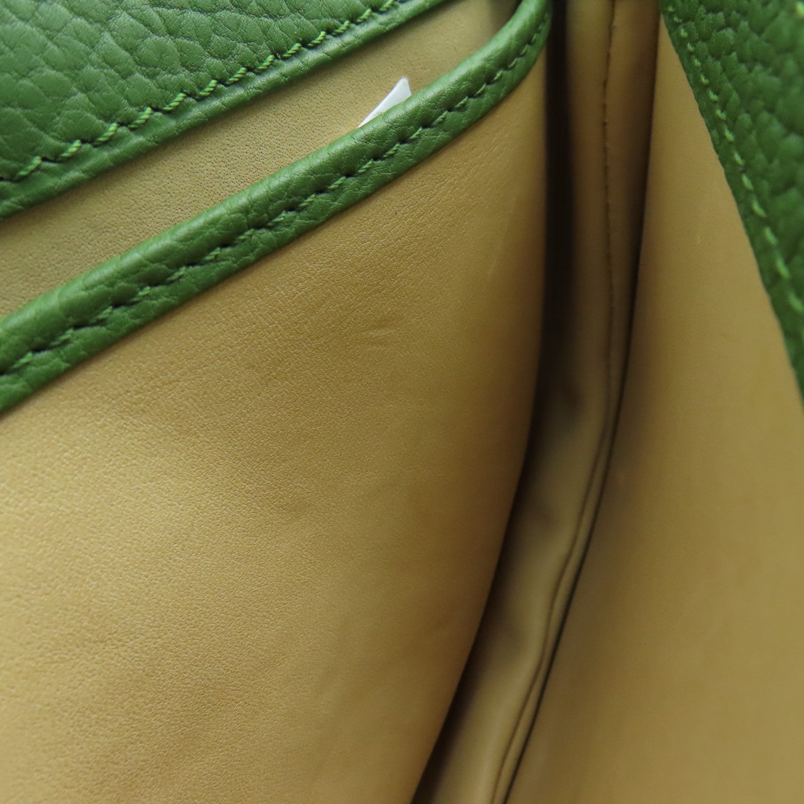 Delvaux 牛皮皮革Le Mutin Mini Shoulder Bag金扣肩背袋绿色