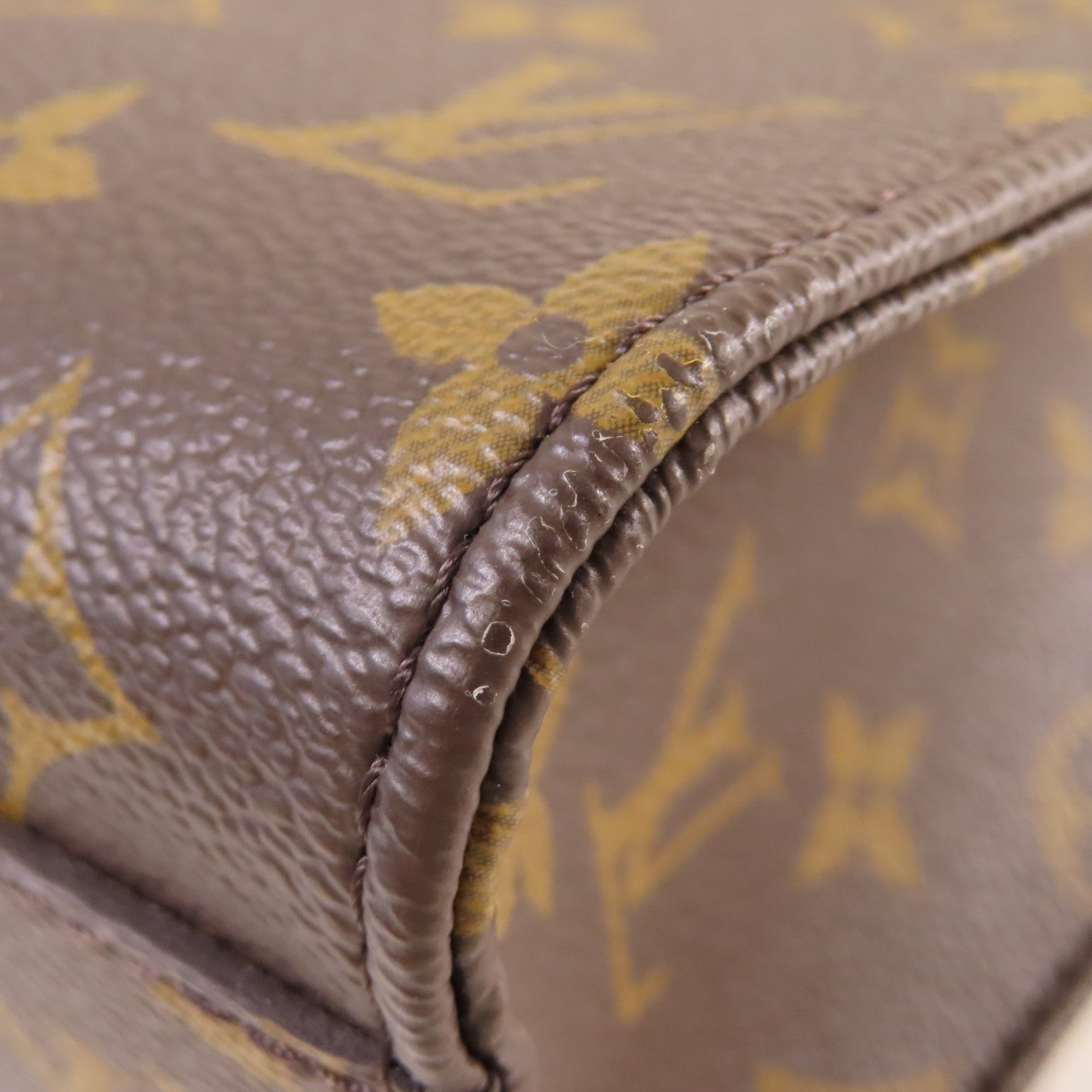 LOUIS VUITTON Monogram Sac Plat BB 2Way Shoulder Bag金扣手挽肩背兩用袋啡色