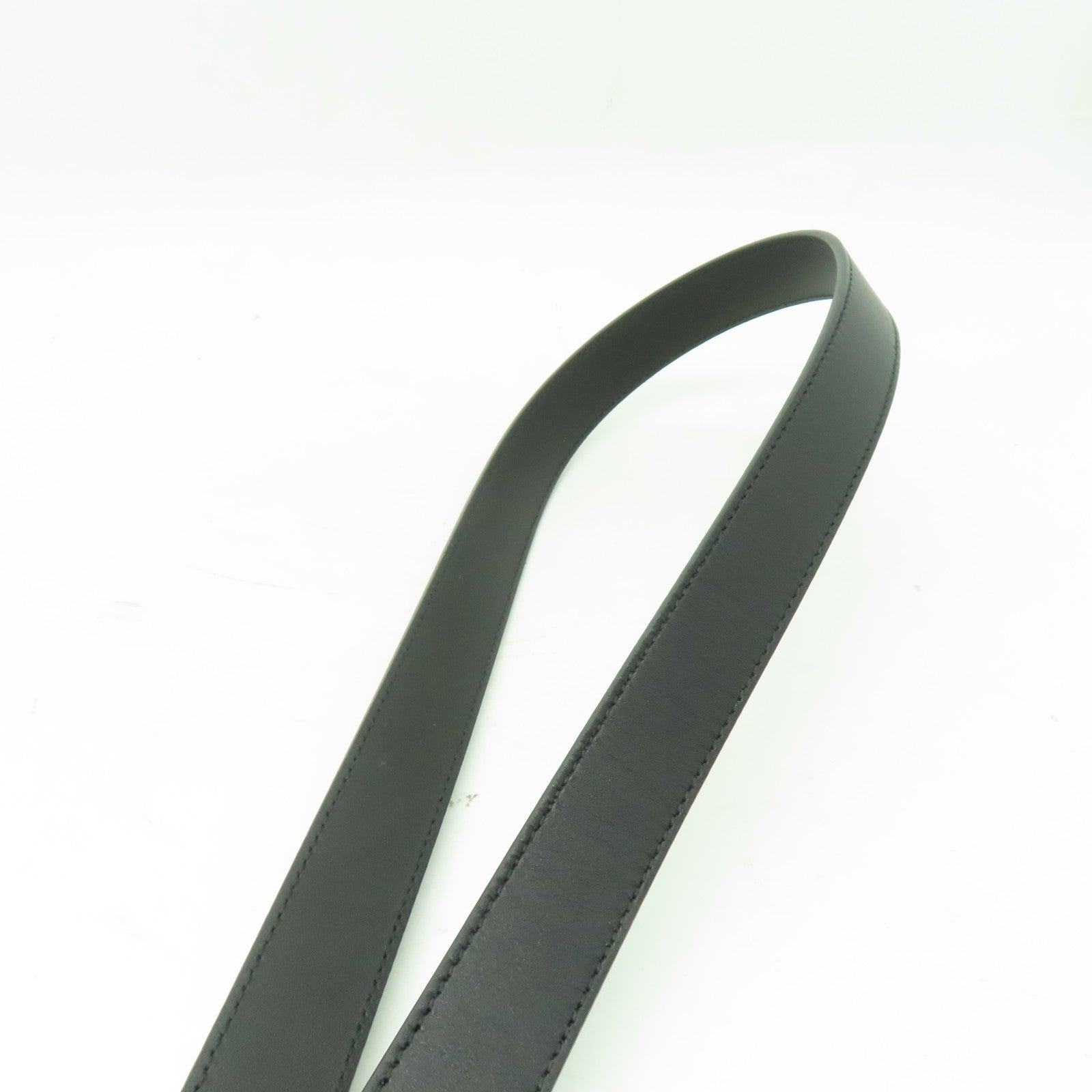GUCCI 牛皮皮革Belt 85cm金扣皮帶黒色