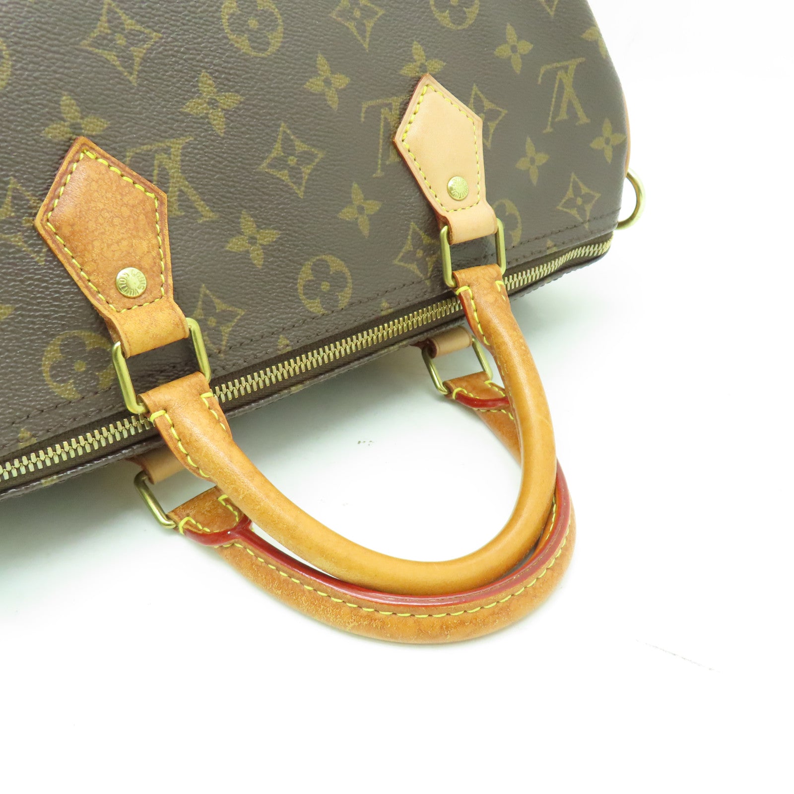 LOUIS VUITTON Monogram Speedy Bandouliere 30金扣手挽肩背兩用袋棕色