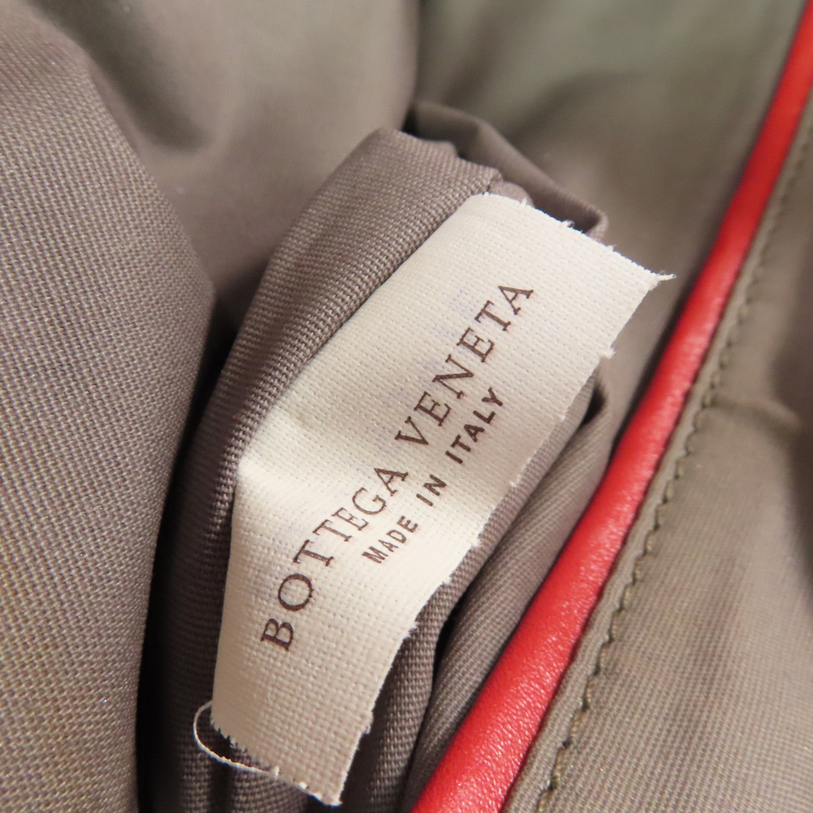 BOTTEGA VENETA 織紋皮革Shoulder Bag肩背袋紅色