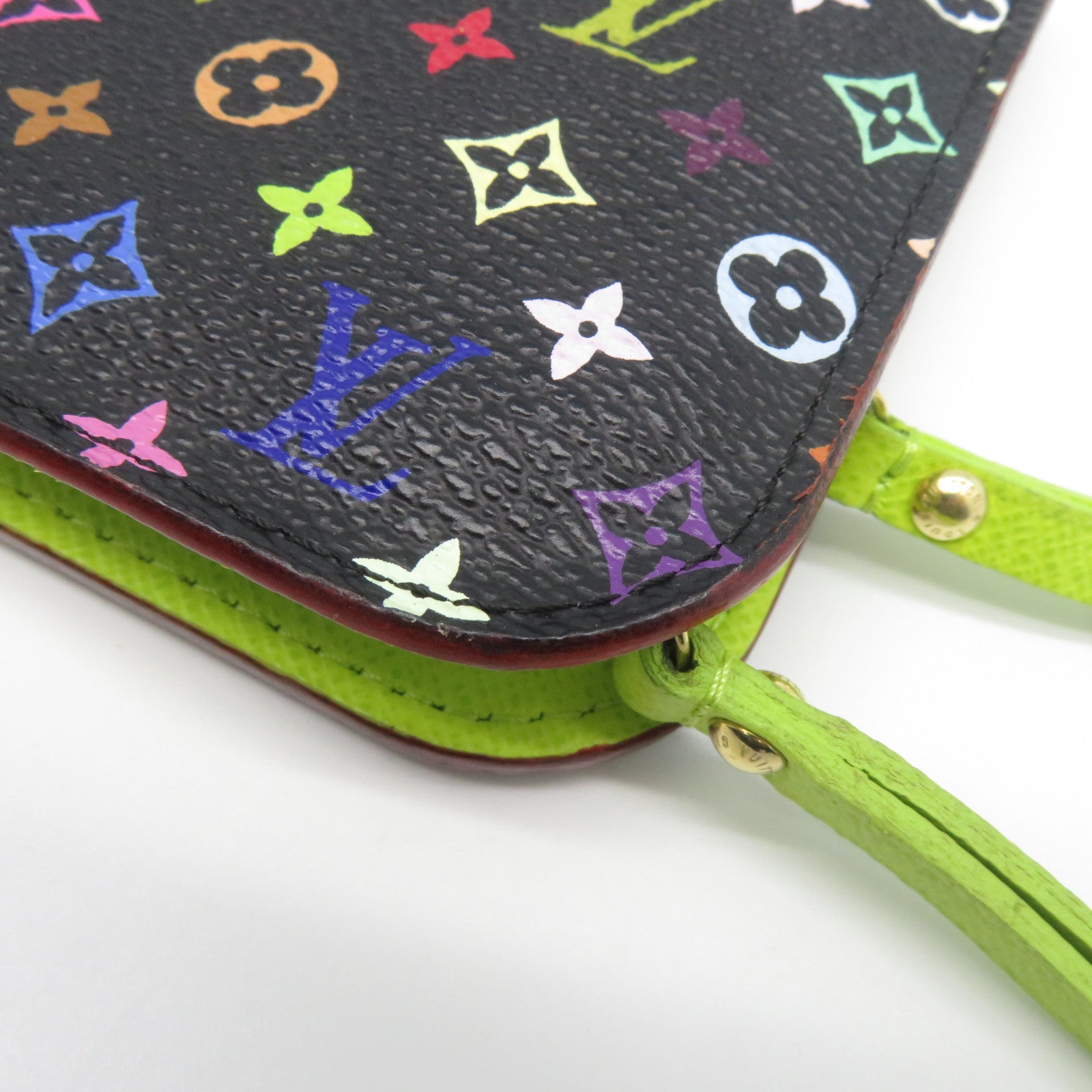 LOUIS VUITTON Monogram Multicolore Long Wallet金扣長錢包黑色/彩色