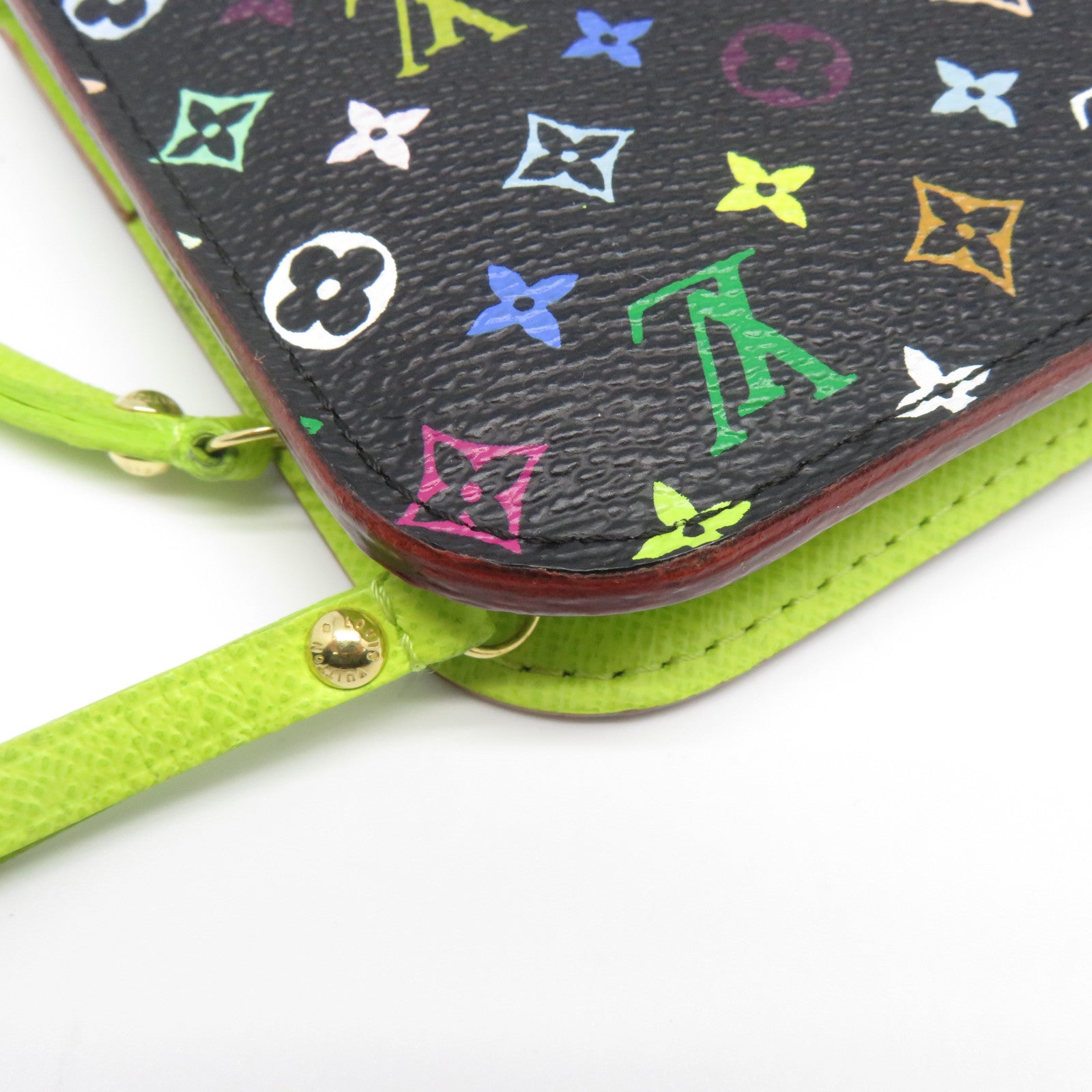 LOUIS VUITTON Monogram Multicolore Long Wallet金扣長錢包黑色/彩色