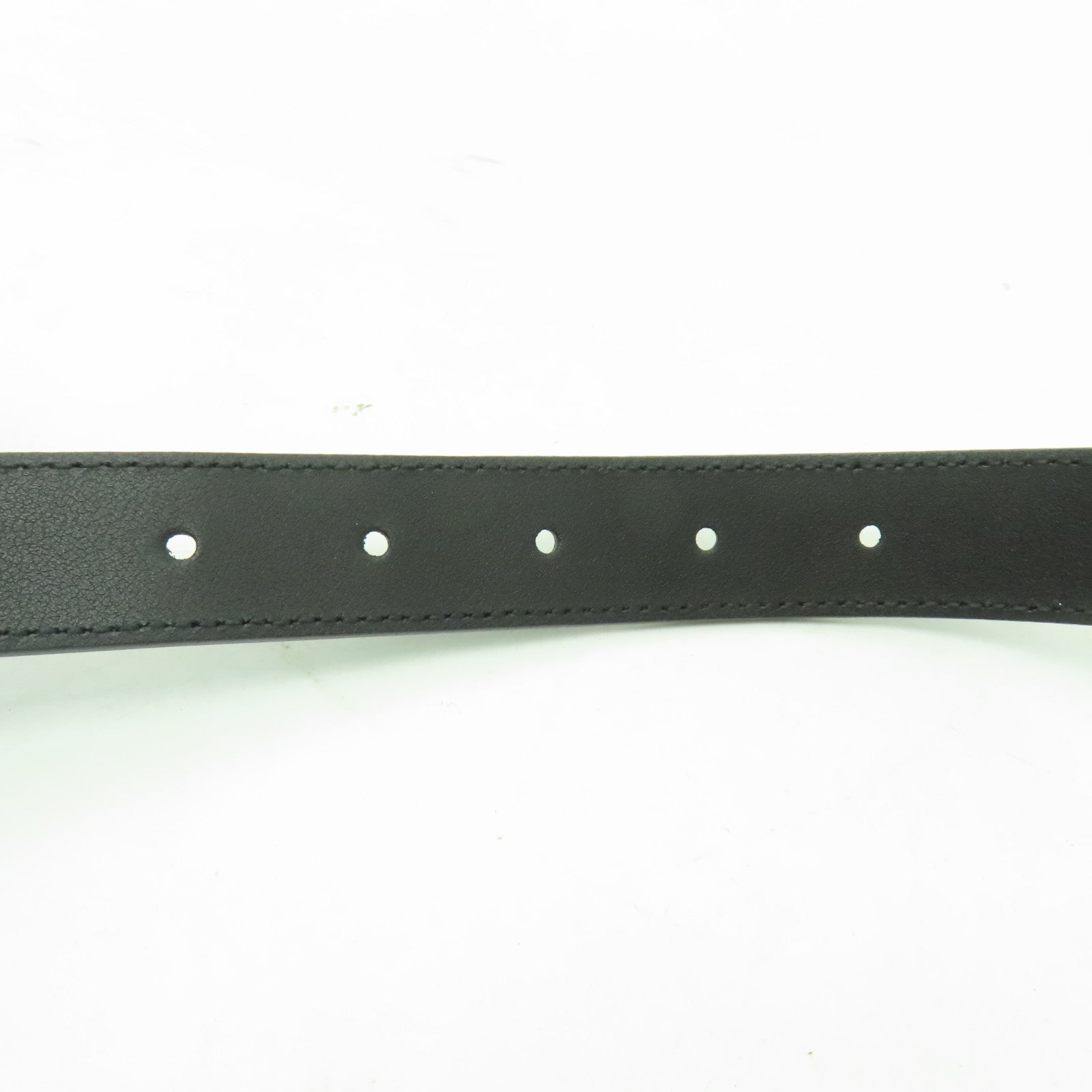 GUCCI 牛皮皮革Belt 85cm金扣皮帶黒色