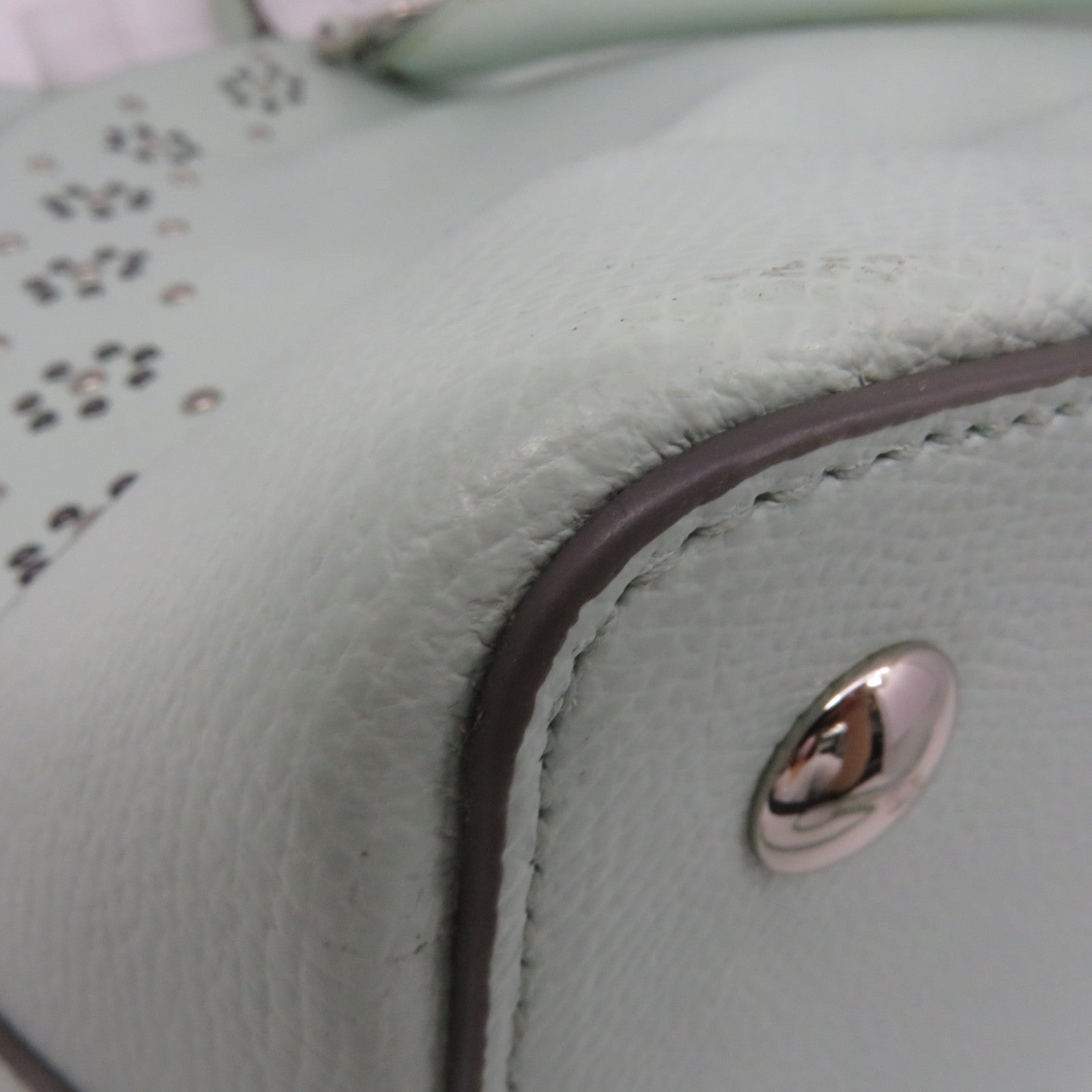 COACH 牛皮皮革2Way Shoulder Bag手挽肩背兩用袋湖綠色