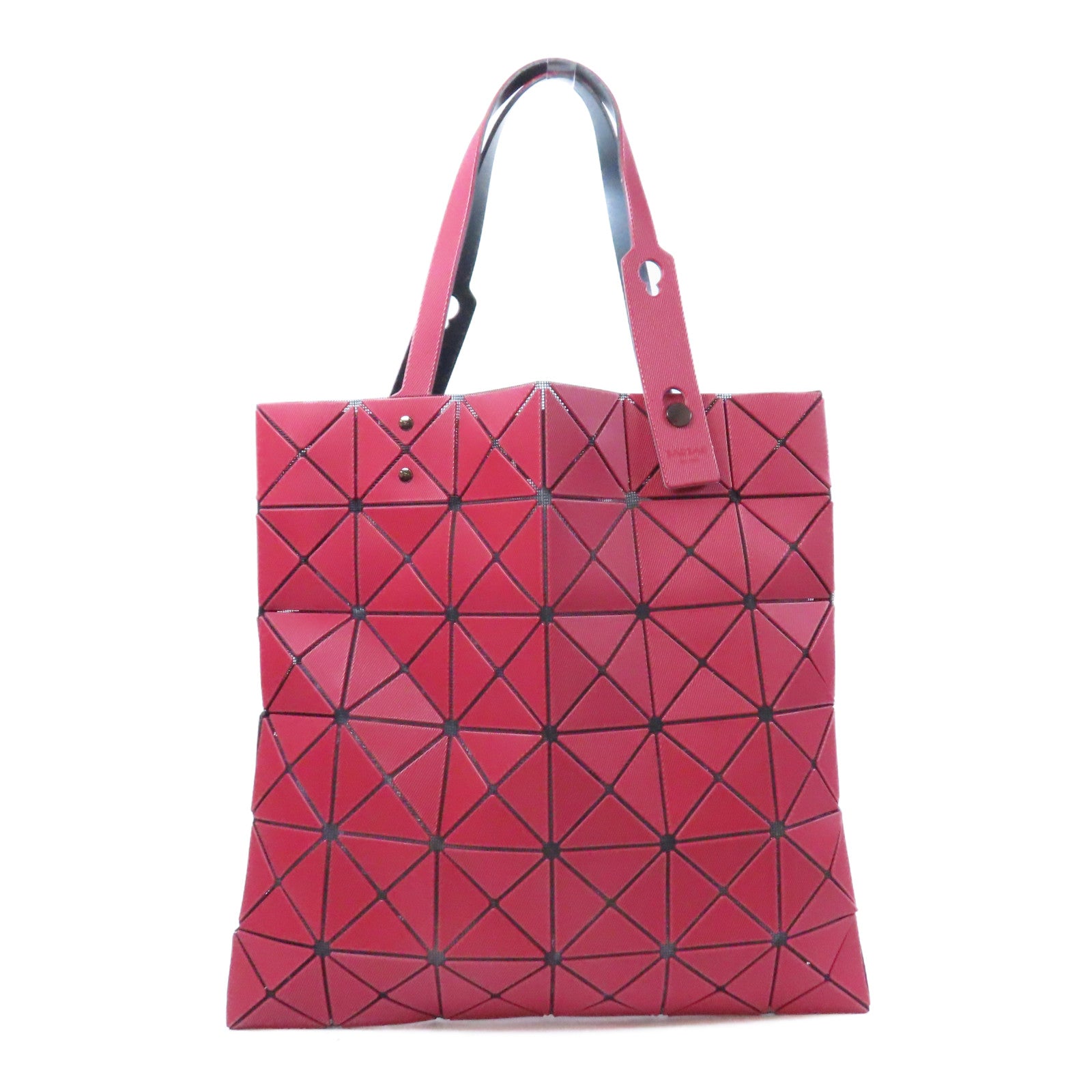 ISSEY MIYAKE PVC Shoulder Bag銀扣肩背袋紅色