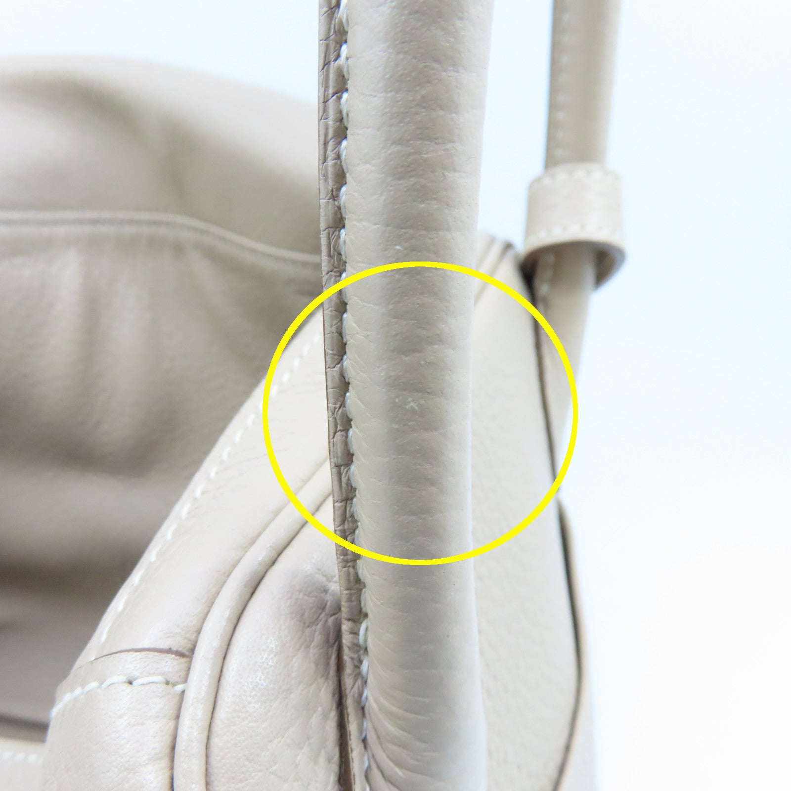 HERMES Clemence皮革Lindy 30銀扣手挽肩背兩用袋Gris Tourterelle米色