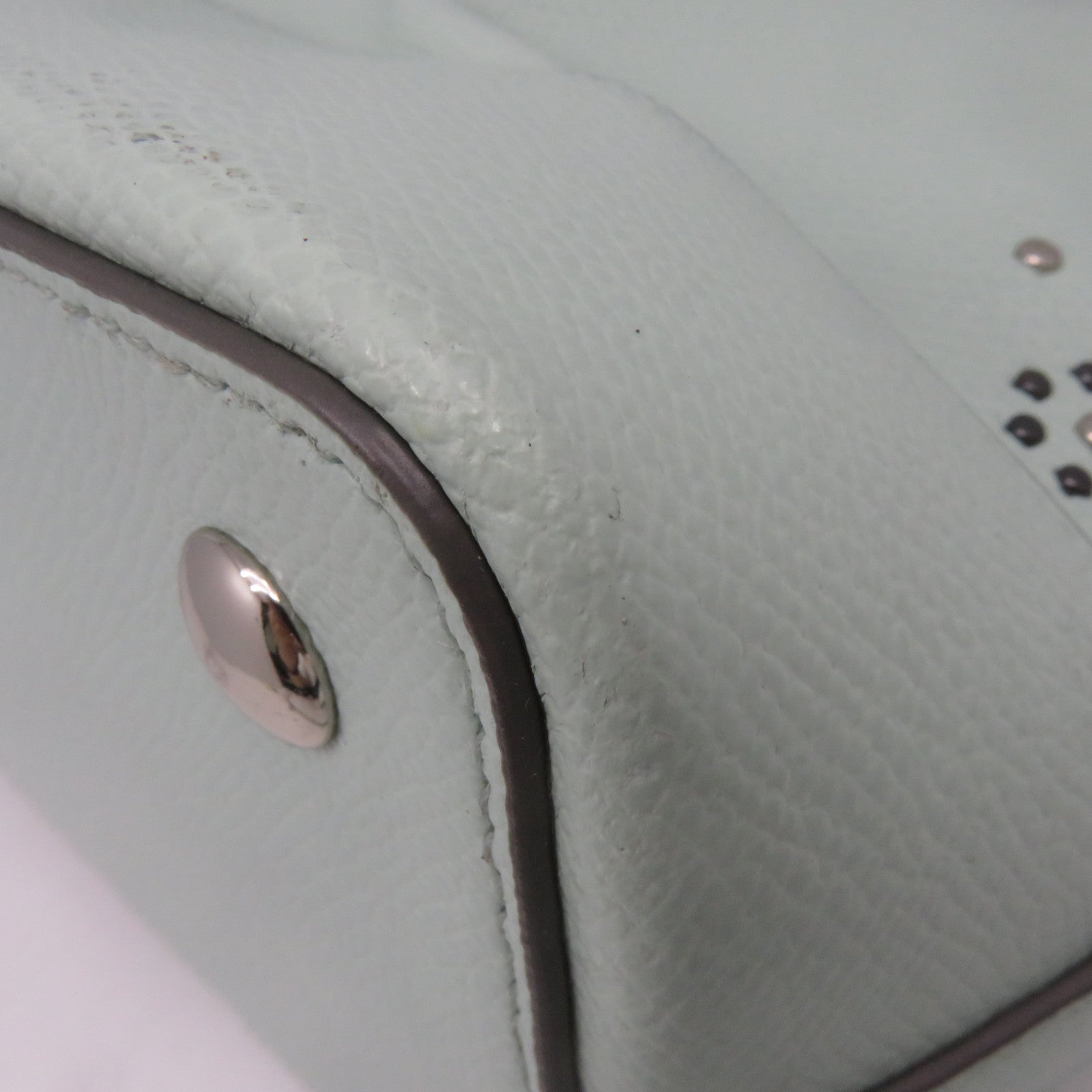COACH 牛皮皮革2Way Shoulder Bag手挽肩背兩用袋湖綠色