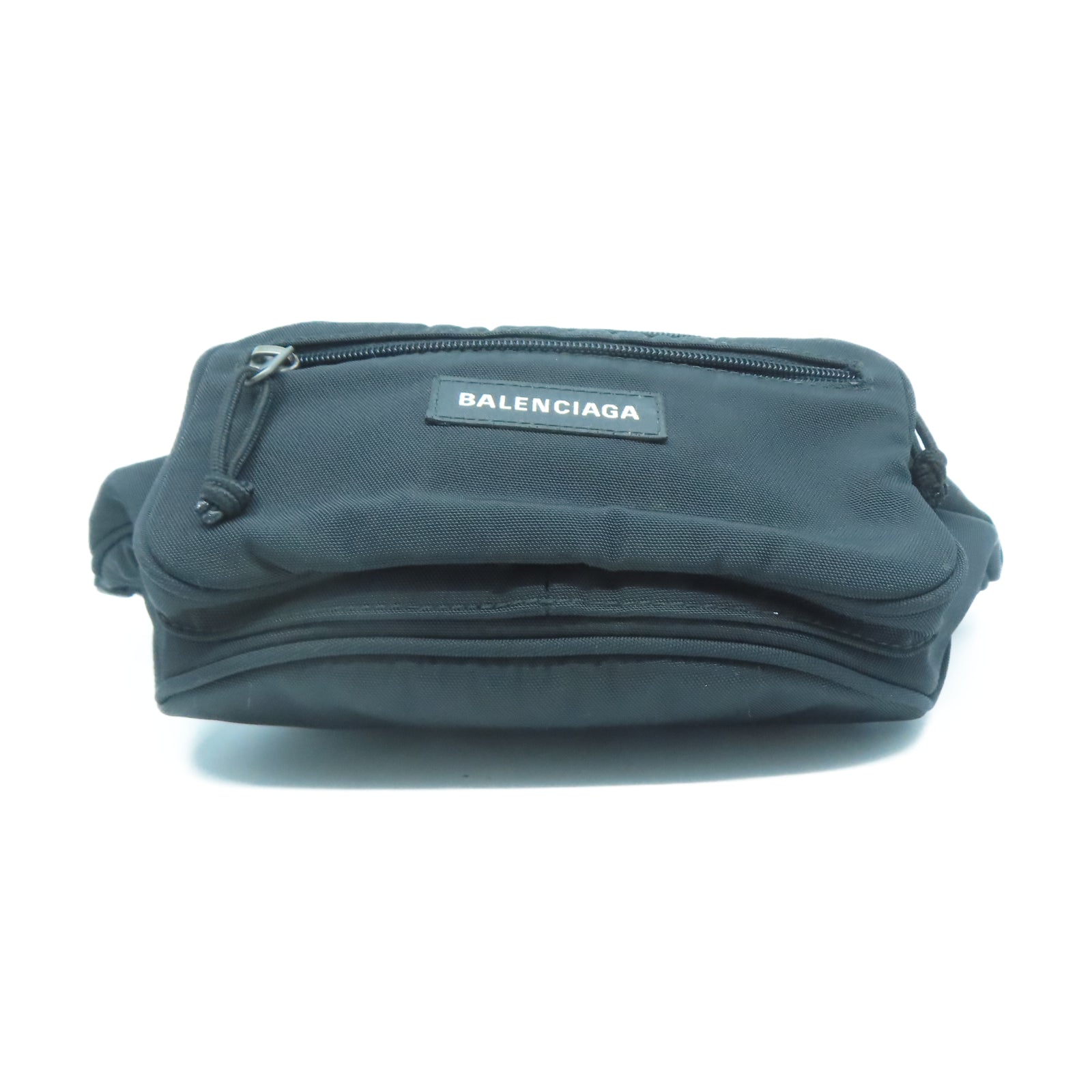 BALENCIAGA 【激減優惠】尼龍Waist Bag銀扣腰包黑色